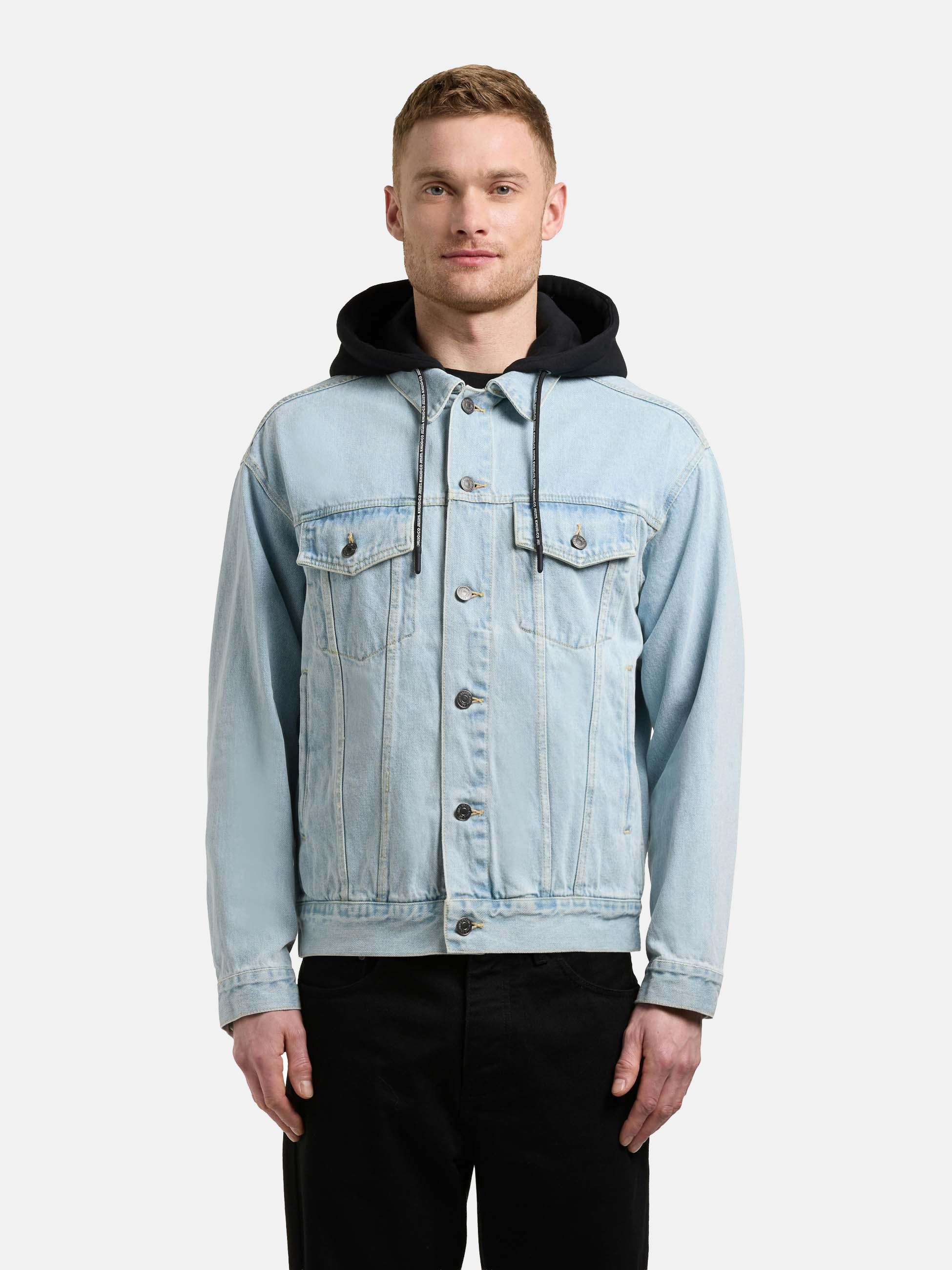khujo Jeansjacke "Jokin" mit Kapuze Herren Denim-Jacke mit Sweat-Kapuze günstig online kaufen