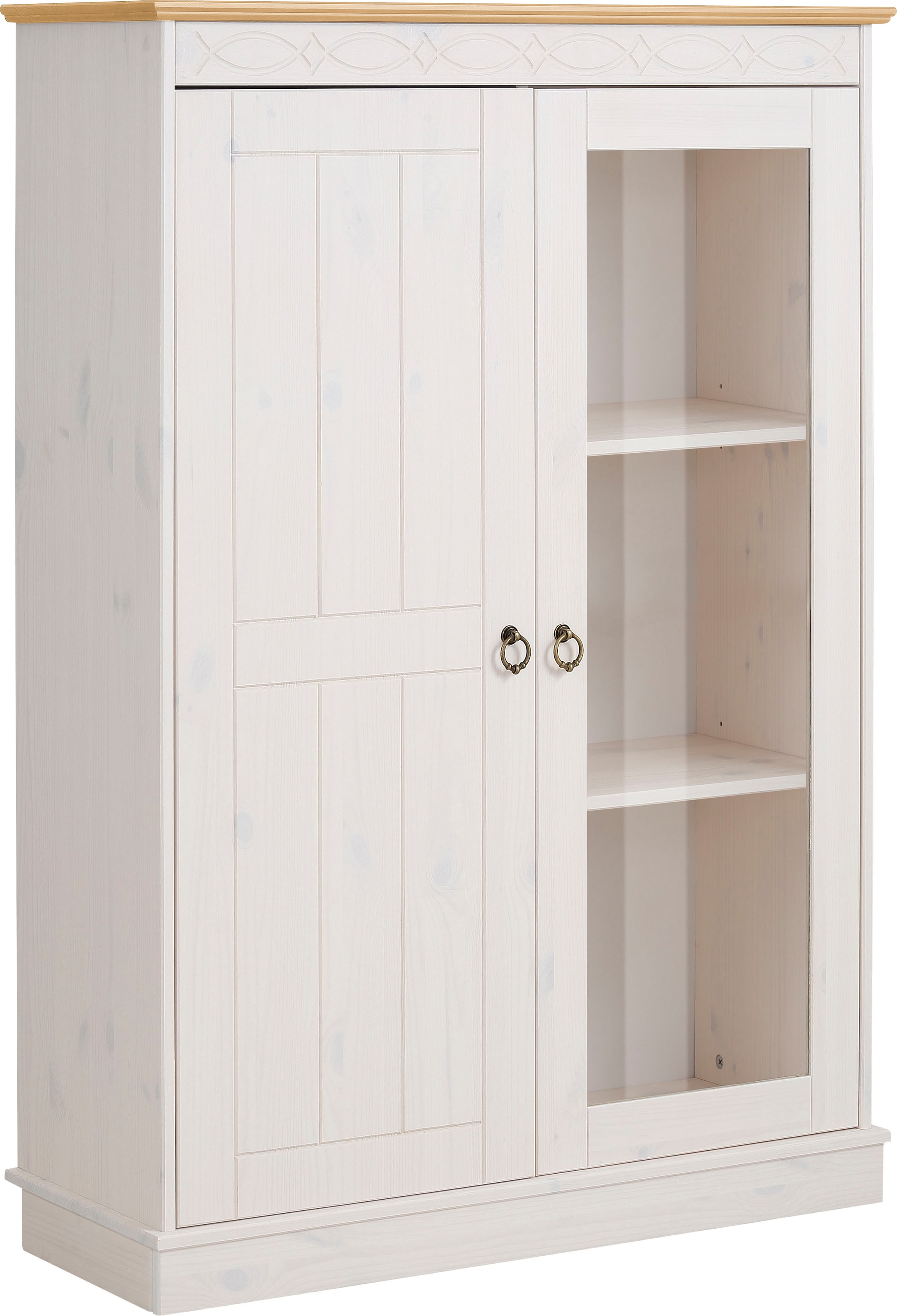 OTTO home "Indra" Vitrine, Breite 85 cm, aus massiver Kiefer