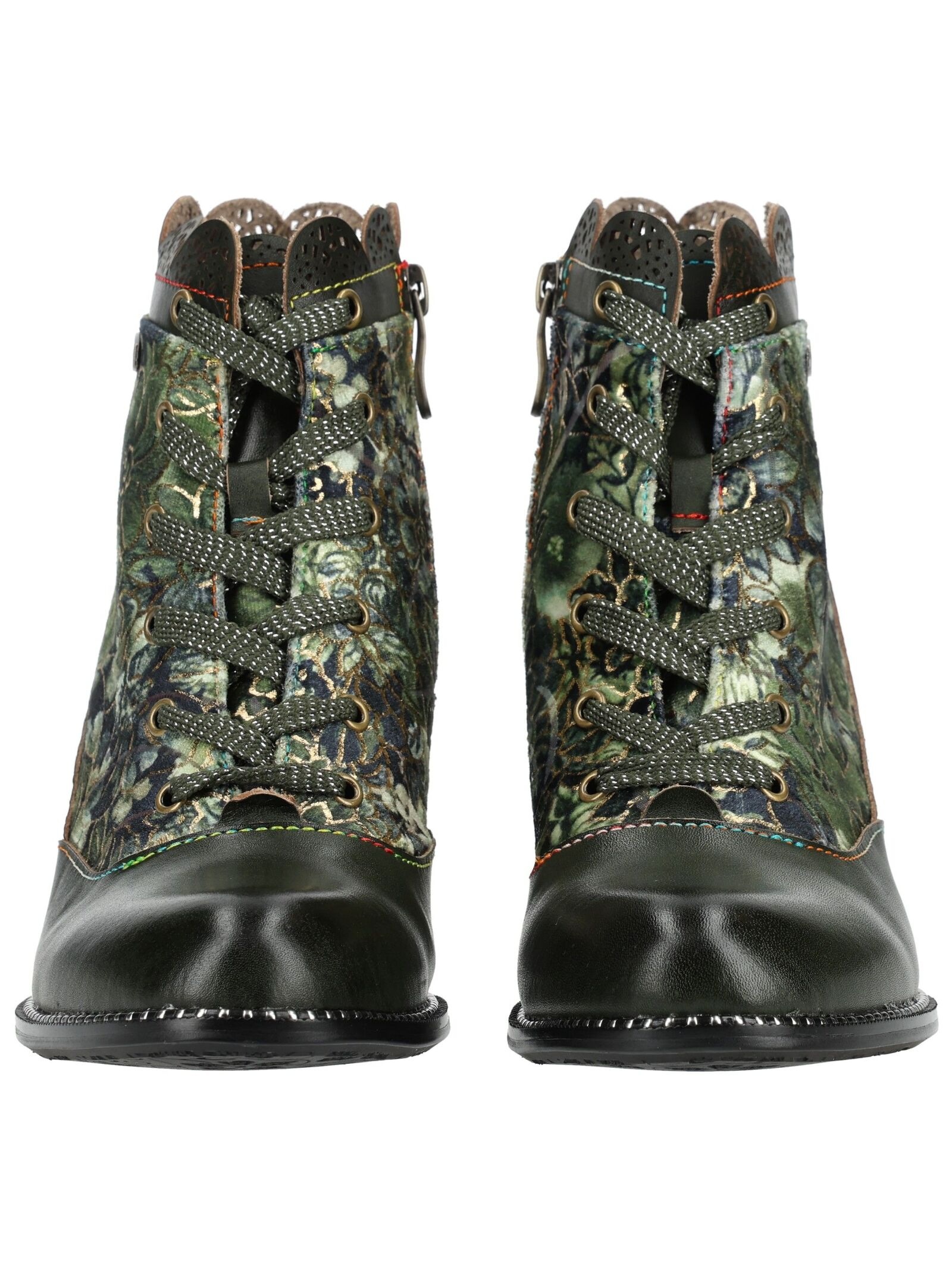 LAURA VITA Schnürstiefelette »LAURA VITA Stiefelette Leder/Textil«