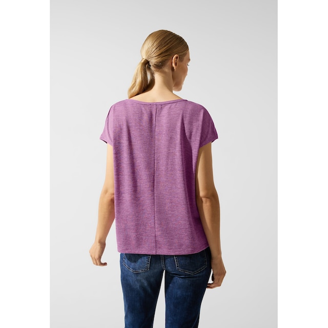 STREET ONE T-Shirt, in Unifarbe bestellen | BAUR