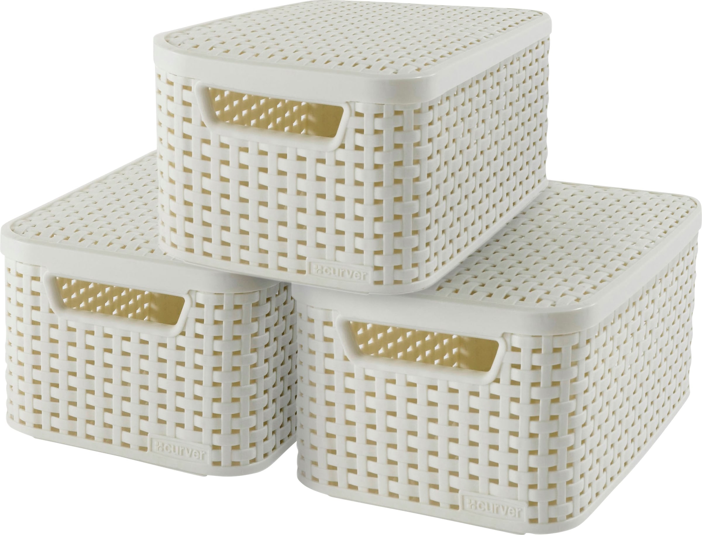 Curver Organizer »STYLE Box S«, (Set, 3 St.), Aufbewahrungsbox, creme  kaufen