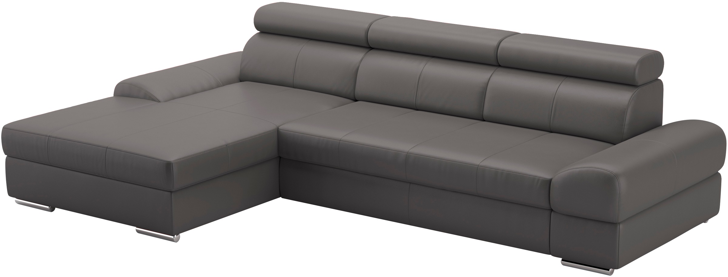 sit&more Ecksofa Broadway, mit verstellbaren Kopfteilen, wahlweise mit Bettfunktion