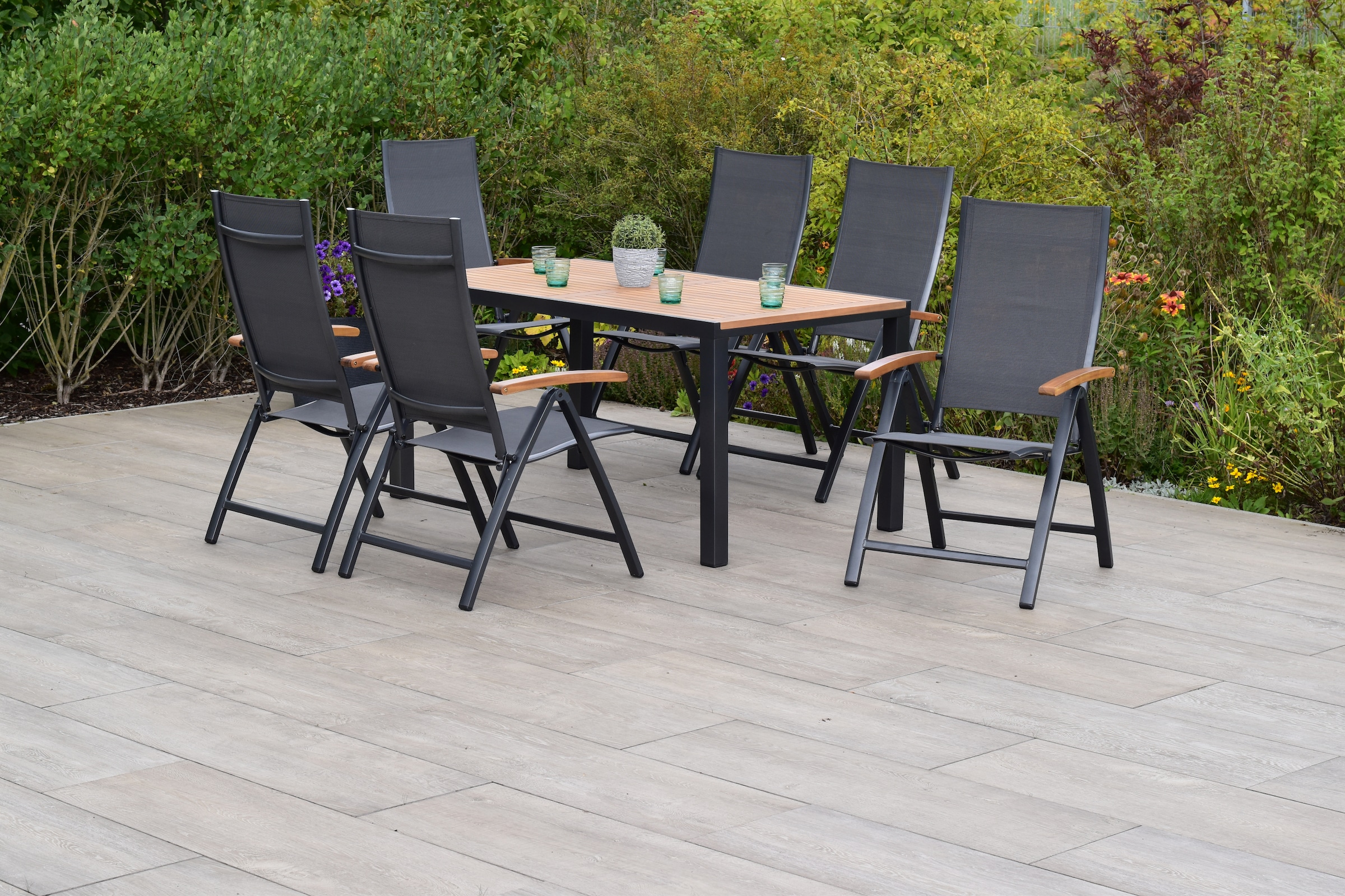 MERXX Garten-Essgruppe ""Toblino"", (Set, 7 tlg., 5-fach verstellbare Rücke günstig online kaufen