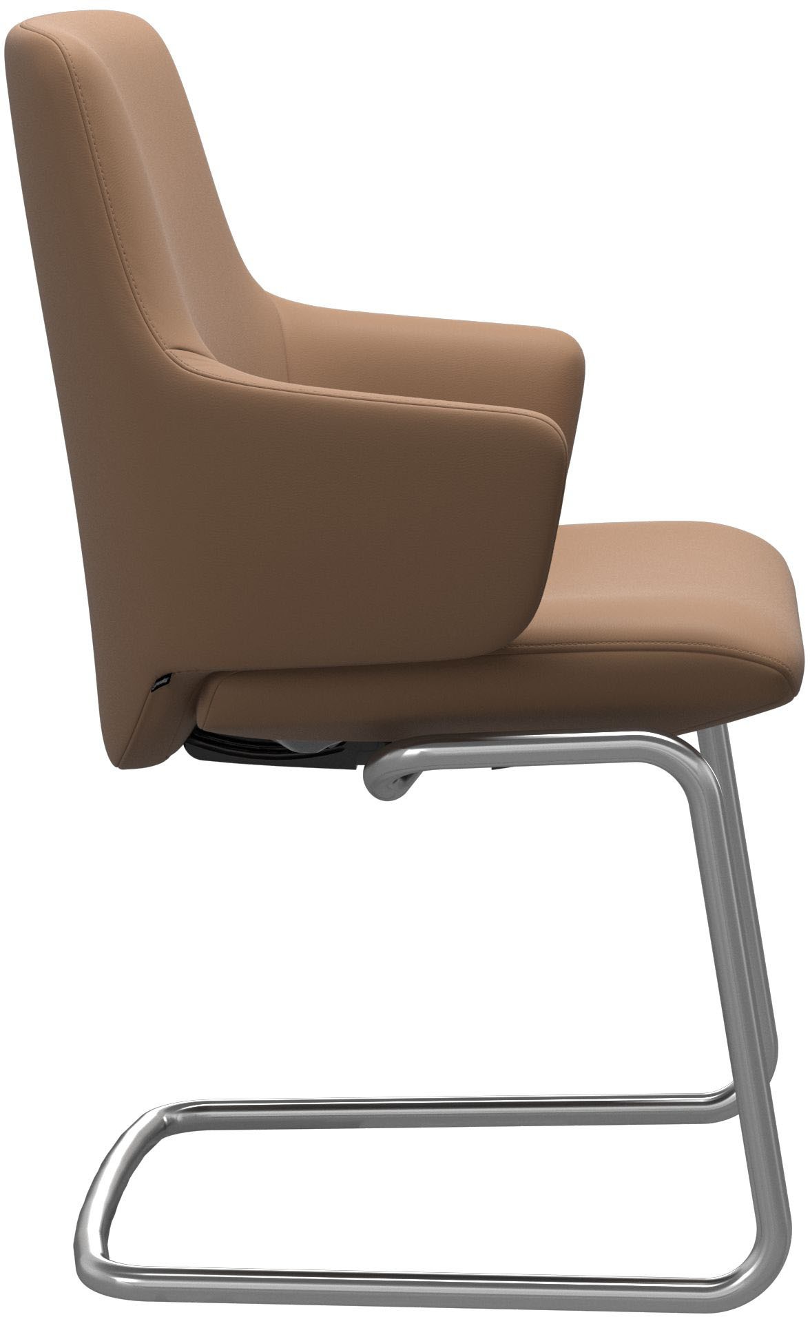 Stressless® Polsterstuhl »Laurel«, Leder BATICK, Low Back mit Armlehne, Größe L, mit Beinen aus Stahl in Chrom matt