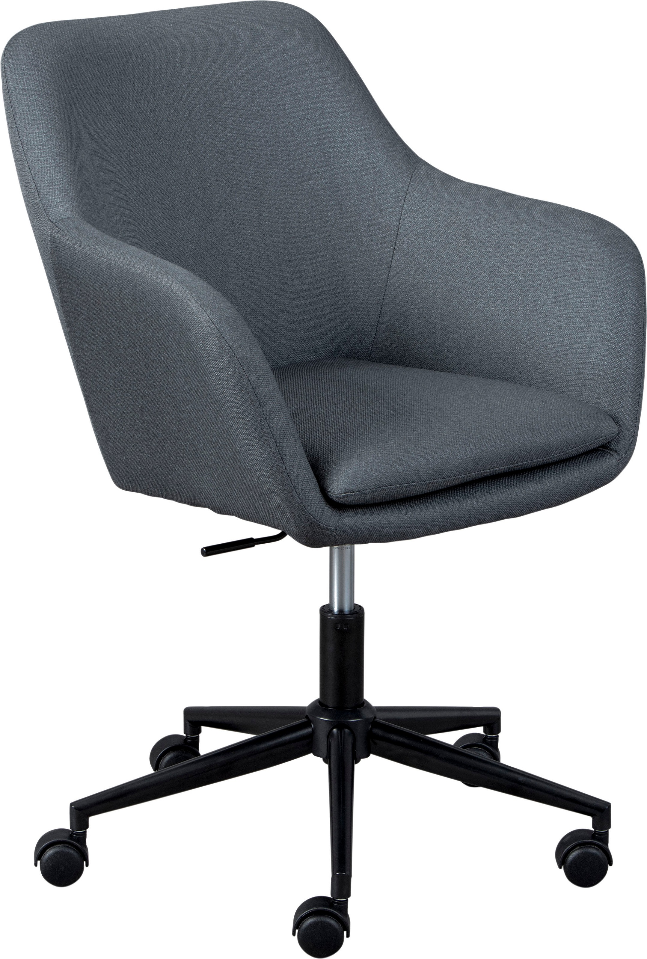 Inter Link Drehstuhl "Workrelaxed, Bürostuhl für Homeoffice, ergonomisch, Grau" () mit rollen und Armlehnen, Drehstuhl 360 drehbar, höhenverstellbar