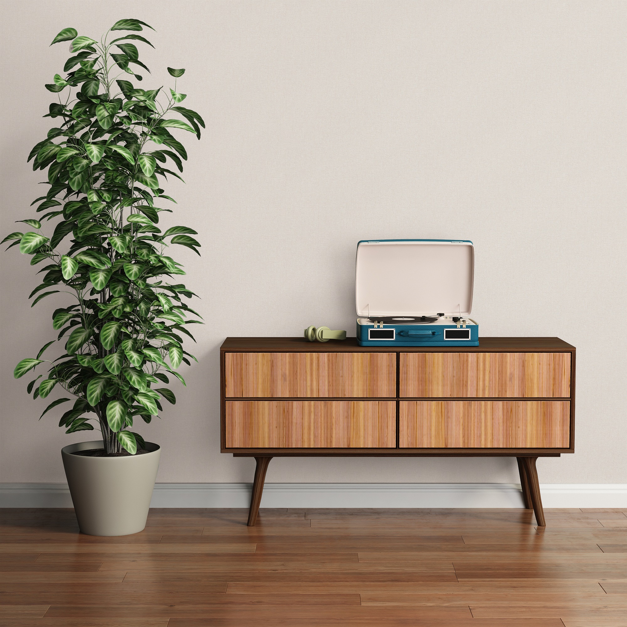 living walls "Famous Garden einfarbige Tapete Unitapete Struktur-Optik Landhaus" matt strukturiert Vliestapete einfarbig für Schlafzimmer Küche Wohnzimmer Uni Design