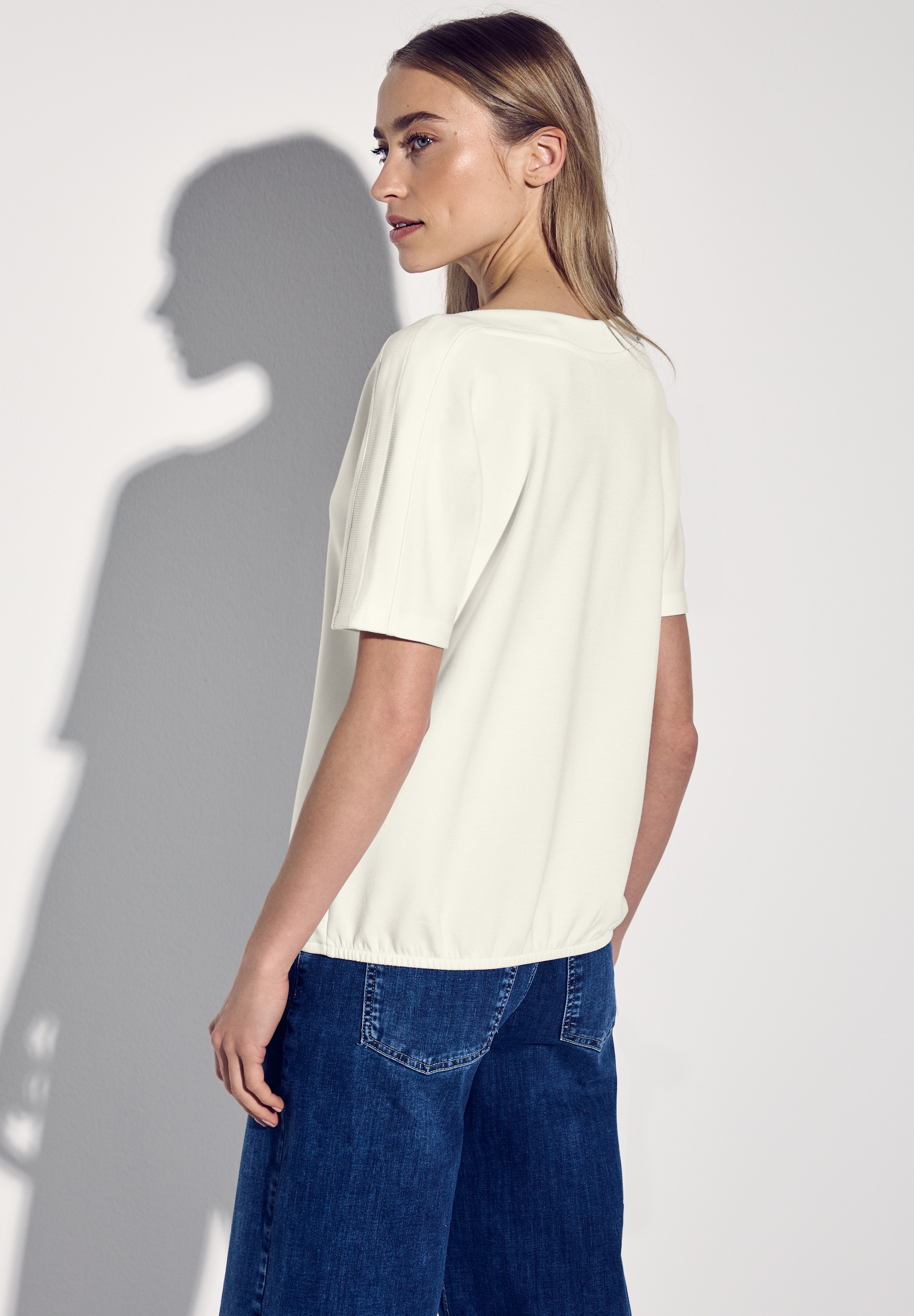 STREET ONE T-Shirt, mit U-Boot-Ausschnitt günstig online kaufen