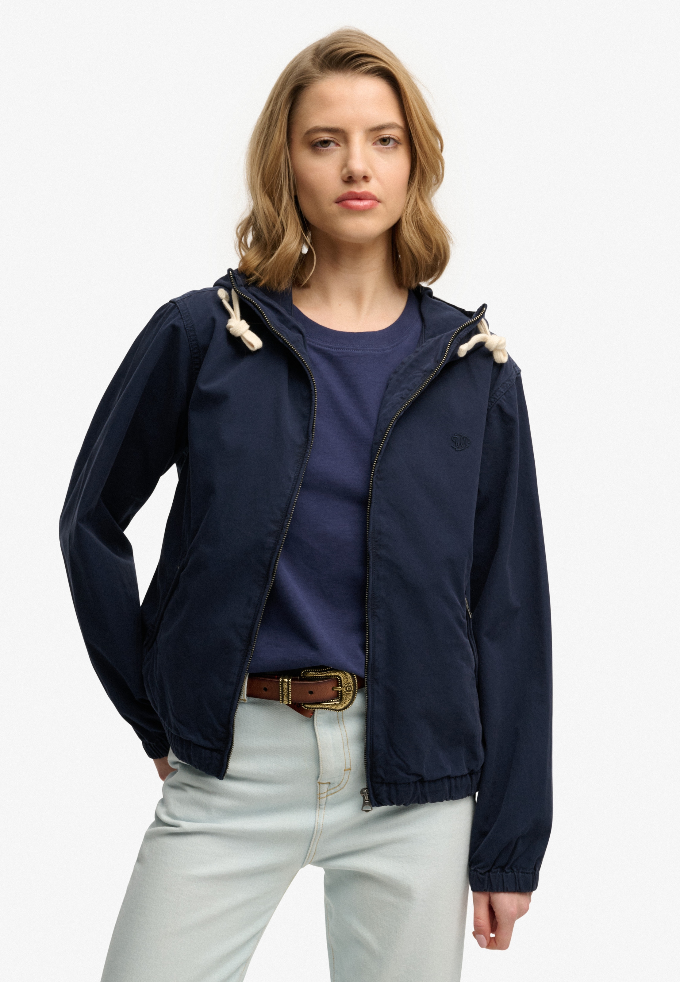 Superdry Parka »HOODED WASHED TWILL JKT« mit Kapuze