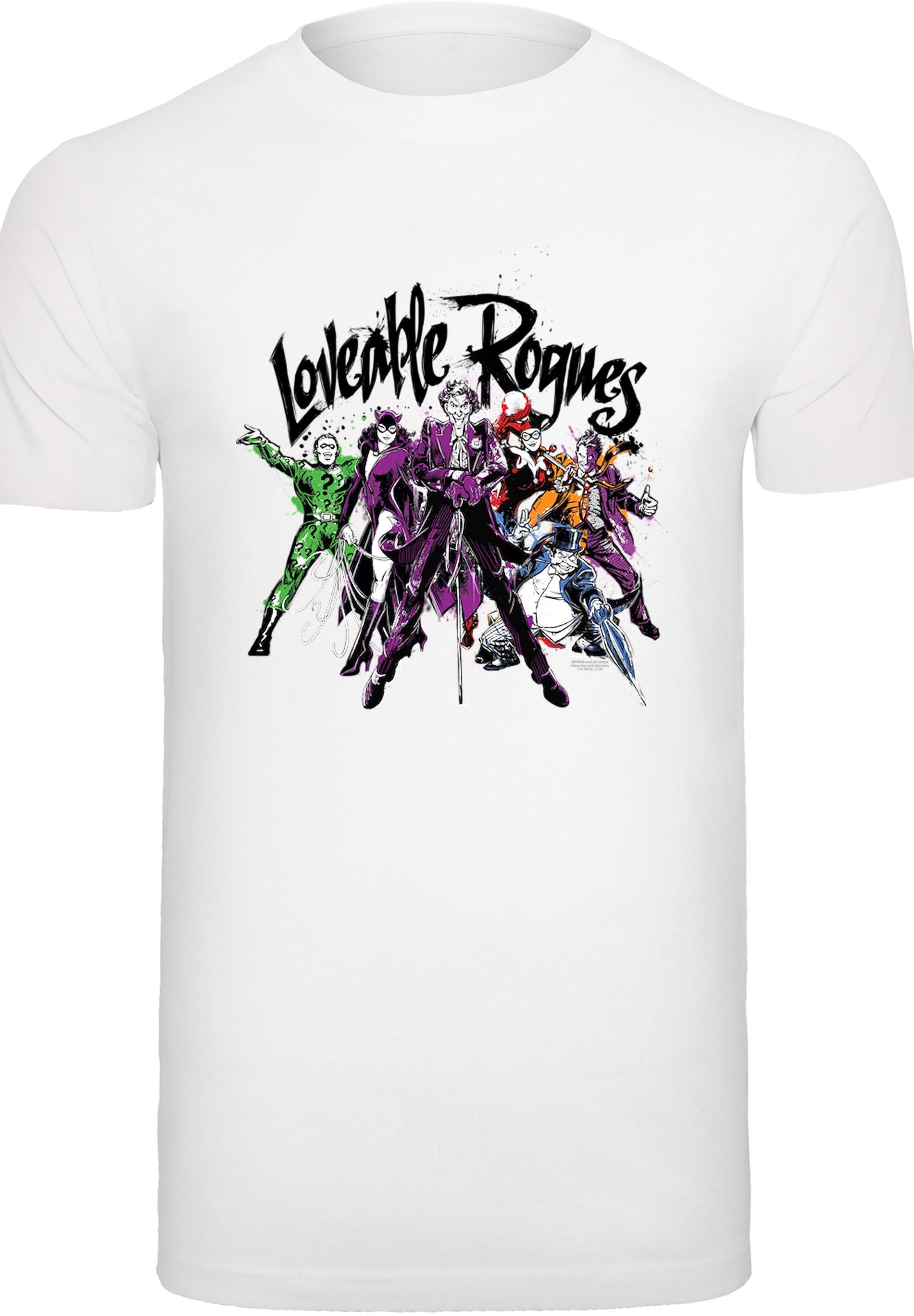 F4NT4STIC T-Shirt »DC Comics Batman Loveable Rogues«, Herren,Premium Merch,Regular-Fit,Basic,Bedruckt