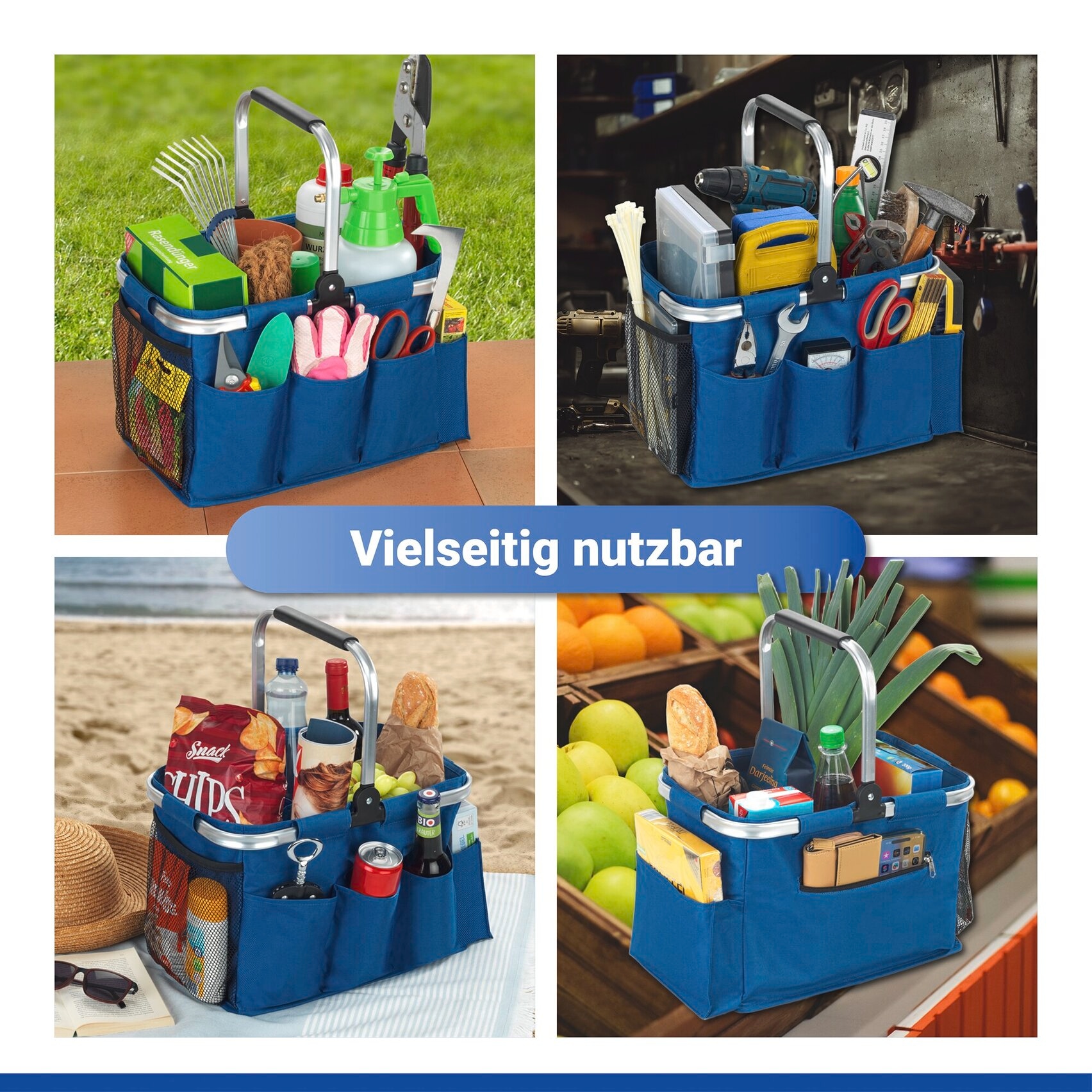 Maximex Allzweckkorb »Maximex 37 Liter« Universal Outdoor Korb mit variabler Inneneinteilung