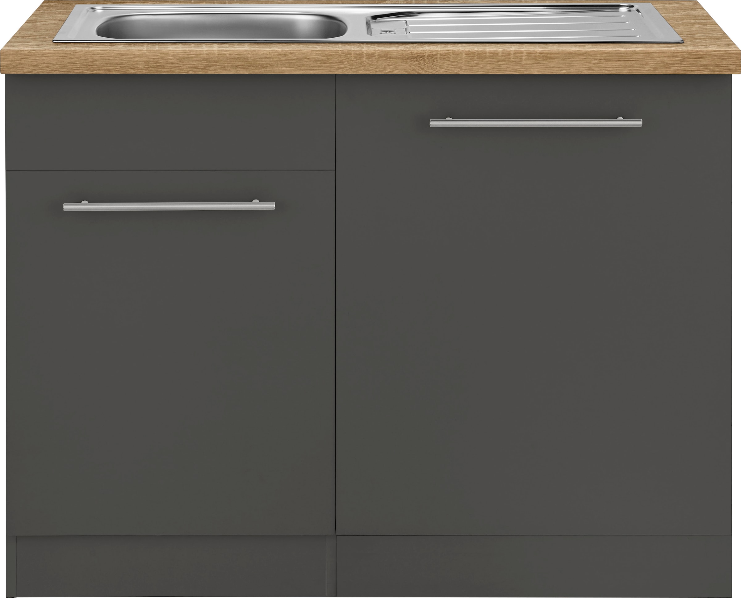 wiho Küchen Spülenschrank »Unna«, 110 cm breit, inkl. Tür/Sockel/Griff für Geschirrspüler