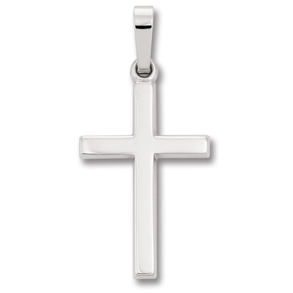 ONE ELEMENT Kettenanhänger »Kreuz Anhänger aus 333 Weißgold«