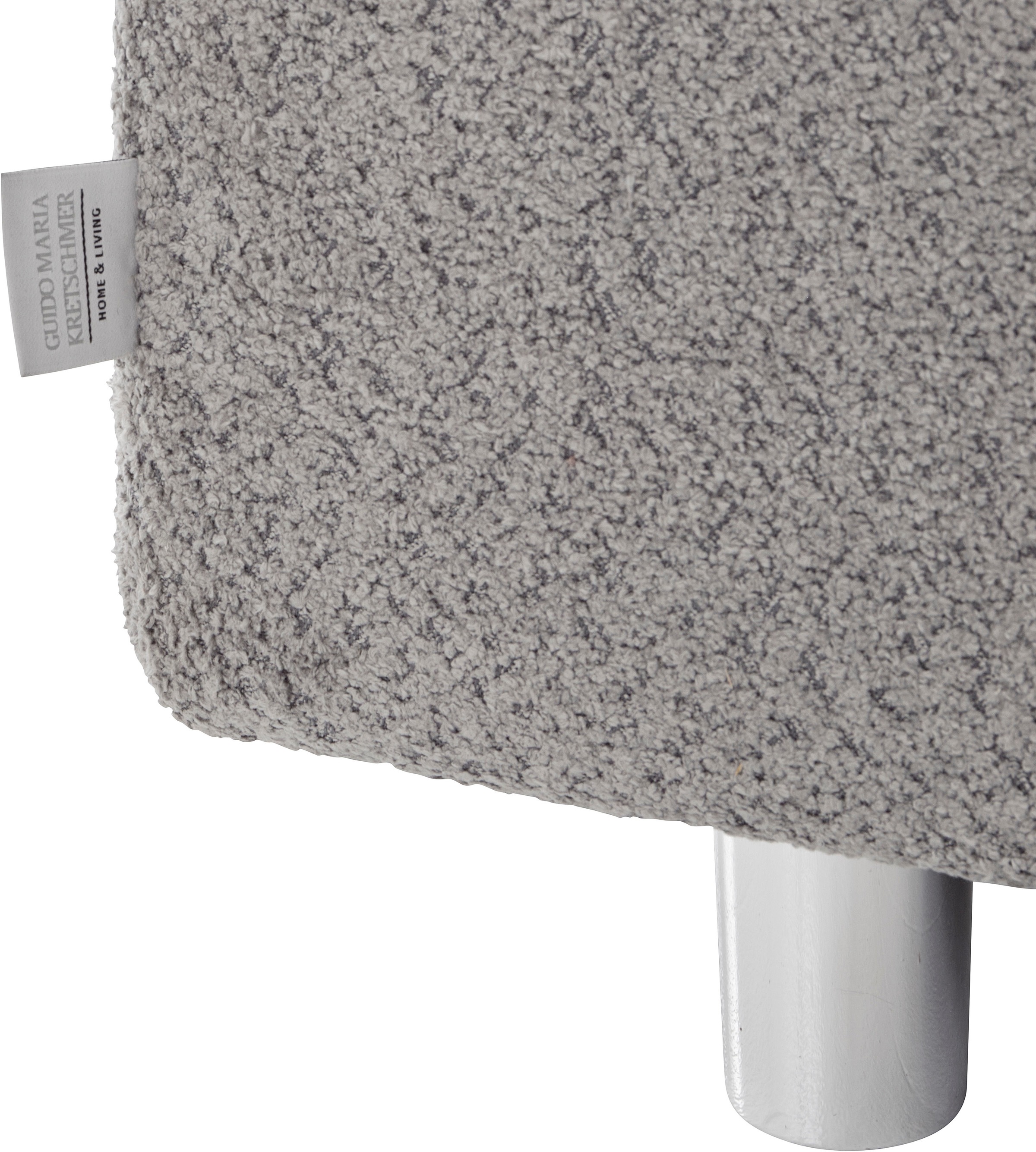 Guido Maria Kretschmer Home&Living Ecksofa »Györ«, L-Form, wahlweise mit Bettfunktion und Bettkasten incl. 2 Zierkissen
