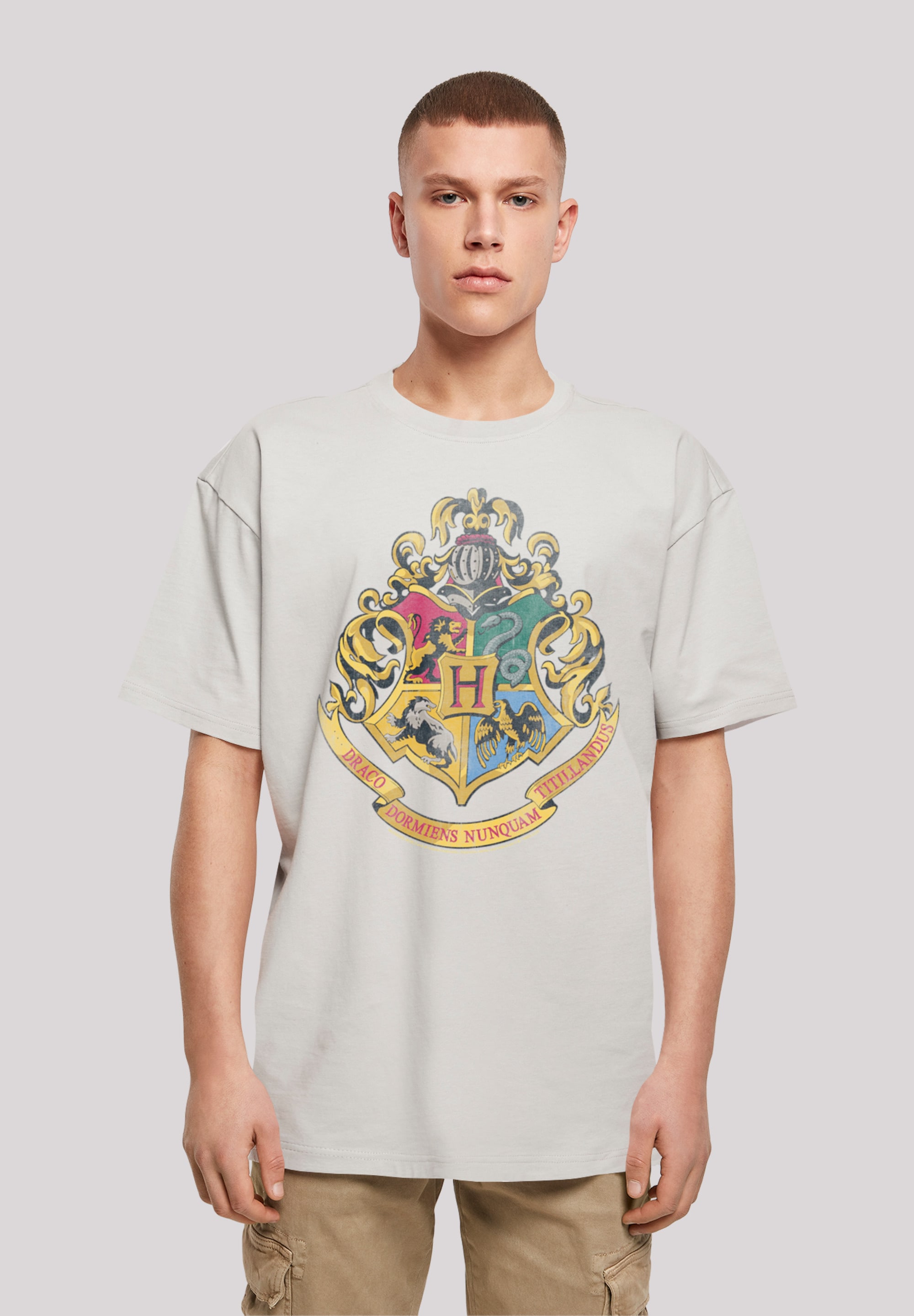 T-Shirt »Harry Potter Distressed Hogwarts Crest«, Print