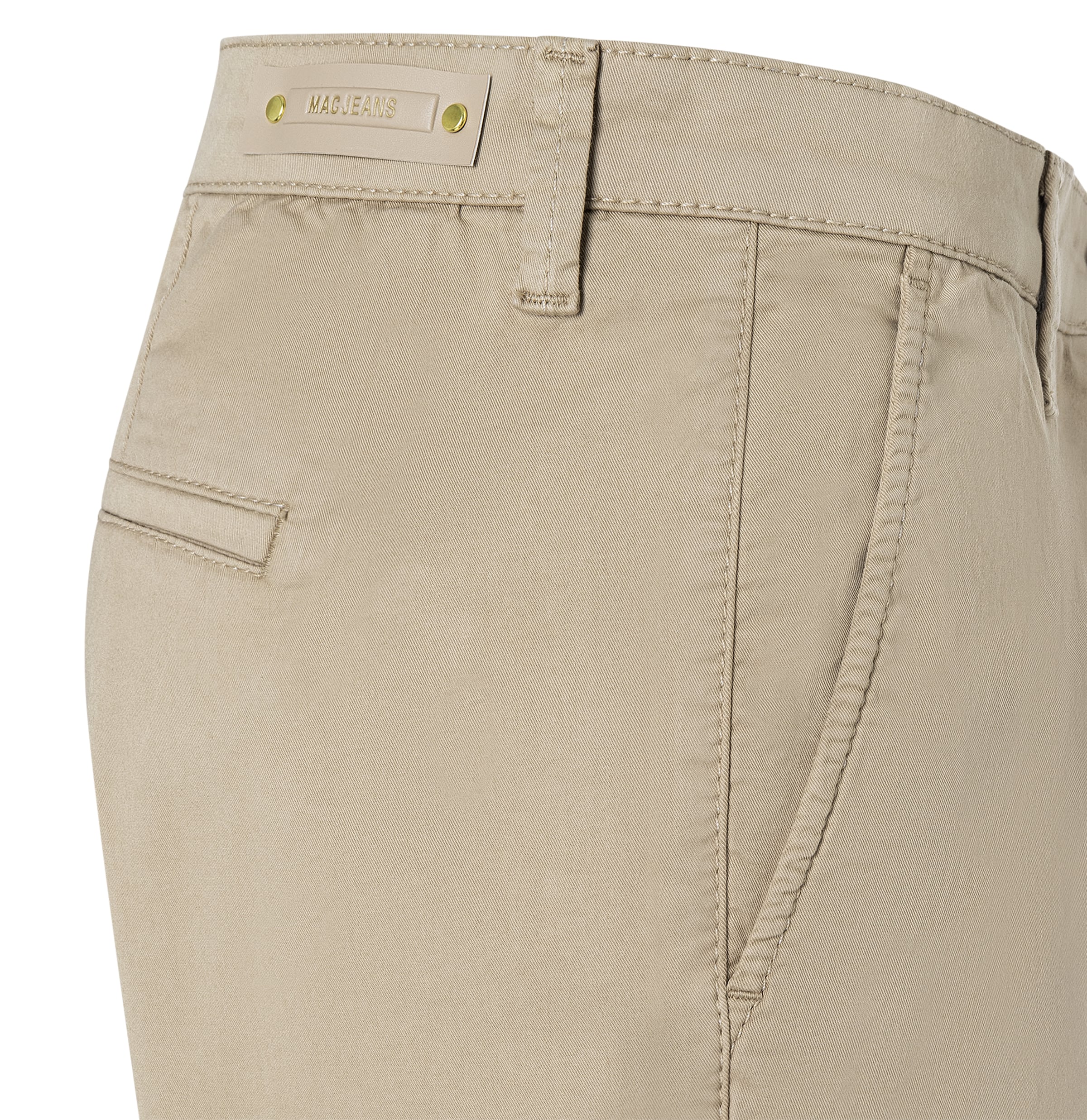 MAC Chinohose »CHINO turn up«, mit dezentem Glanz, elegant und sportiv zugleich
