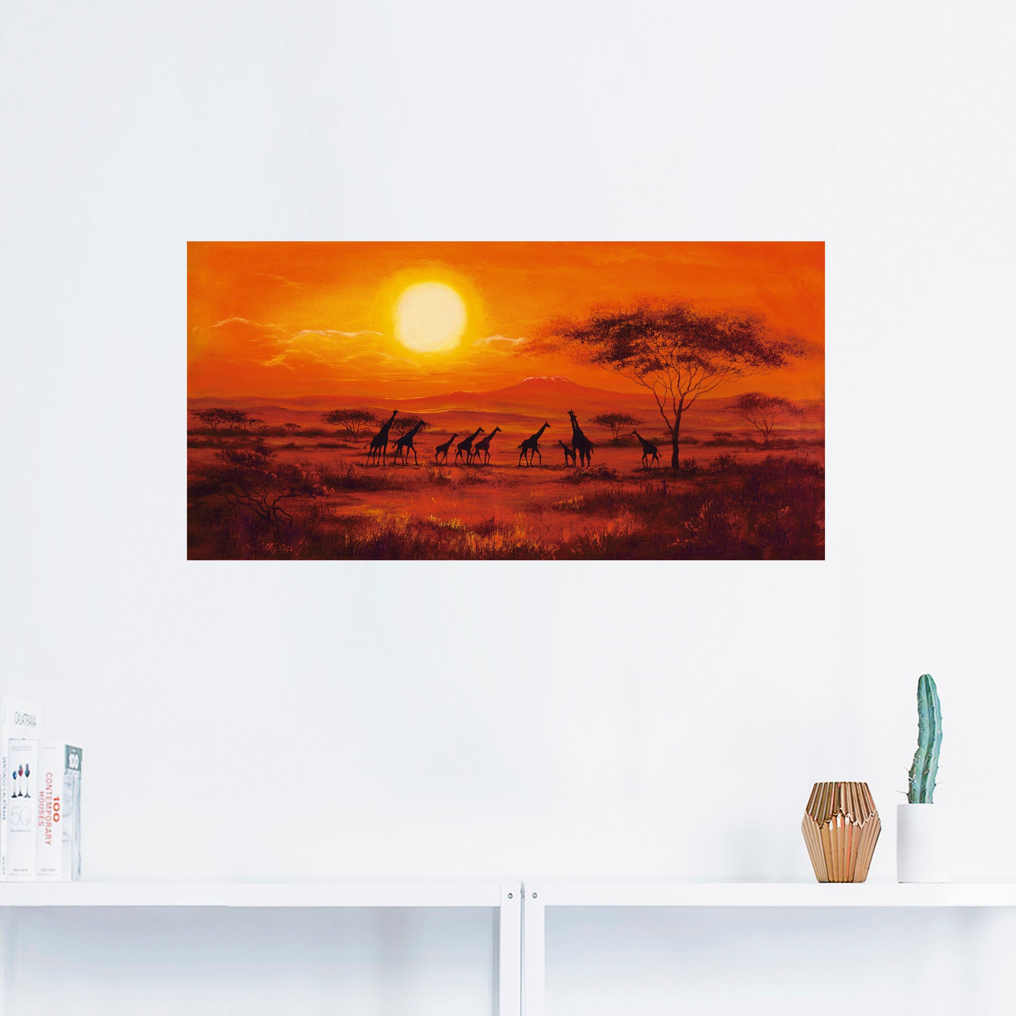Artland Wandbild »Giraffenherde«, Afrika, (1 St.), als Poster, Wandaufkleber in verschied. Größen
