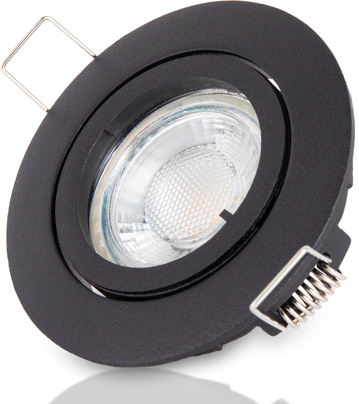 PACO HOME Einbauleuchte "Lina", 1, Ø 8,2cm H: 2,5cm, grau, Leuchten, Einbaustrahler Schwenkbar Strahler Spotlight Set GU10