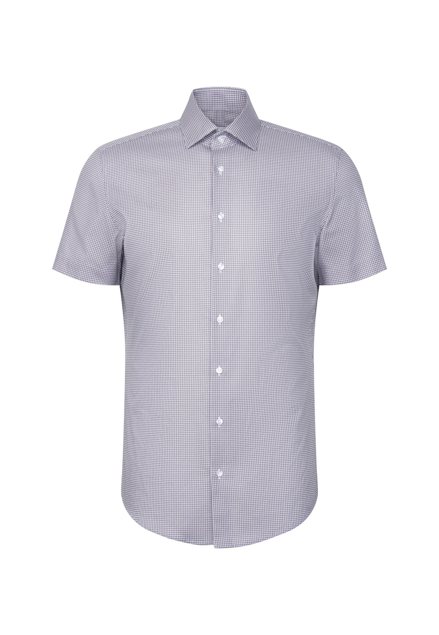 seidensticker Businesshemd »Schwarze Rose« Shaped 1/2 Kentkragen Druck