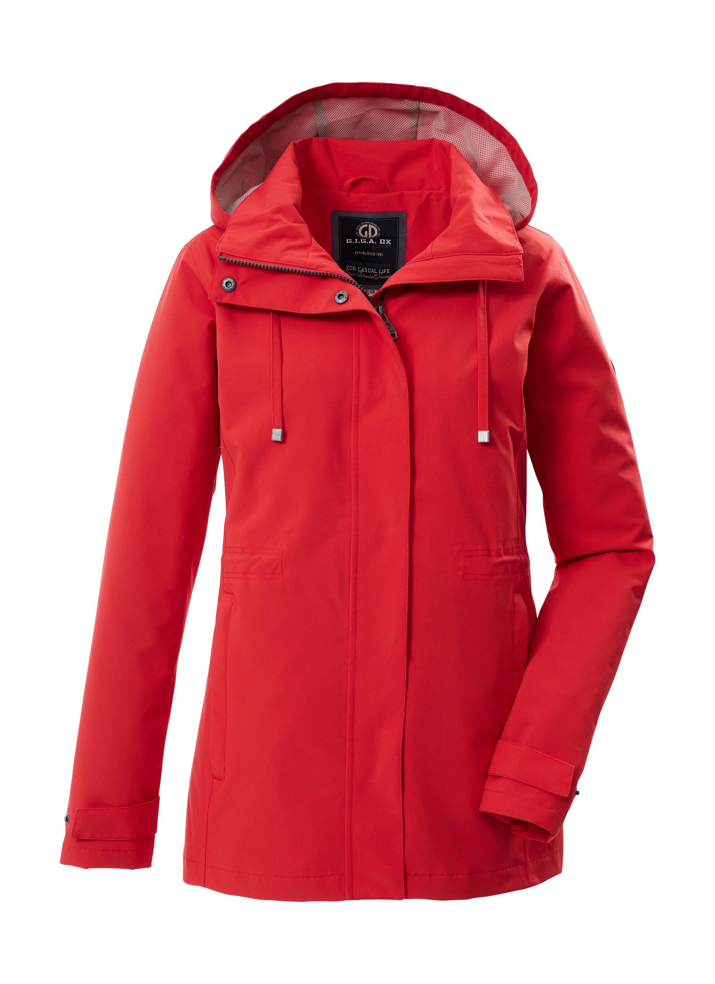 Funktionsjacke "GS 106 WMN JCKT", Damen, Gr. 48, koralle, Obermaterial: 100% Polyester;Futter: 100% Polyester, G.I.G.A. DX BY KILLTEC, Jacken Funktionsjacke, Winddichte, wasserabweisende Damenjacke mit verstellbarer Passform