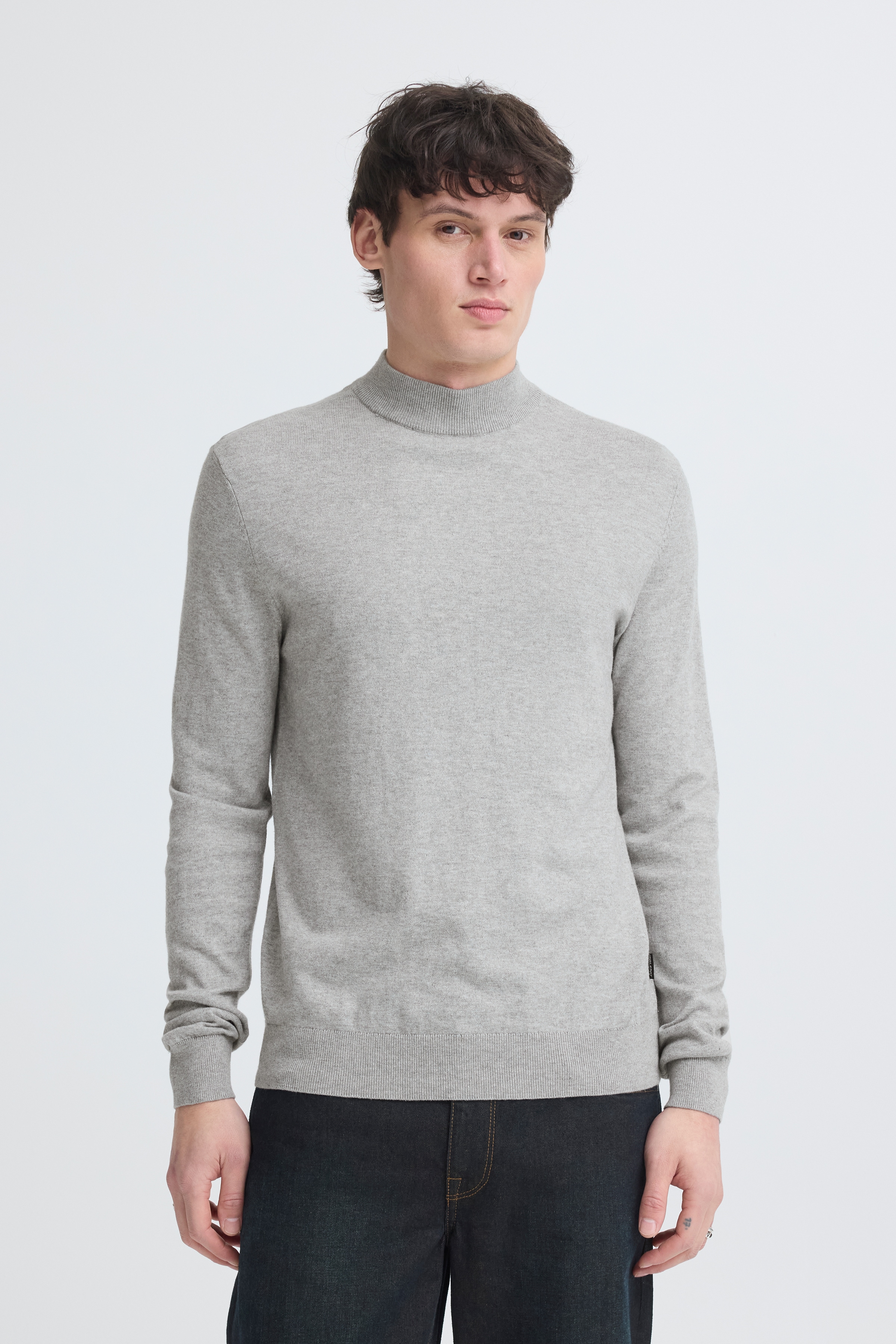 Blend Stehkragenpullover "BHBAGGE HIGH NECK KNIT" Baumwollmischung, regular fit