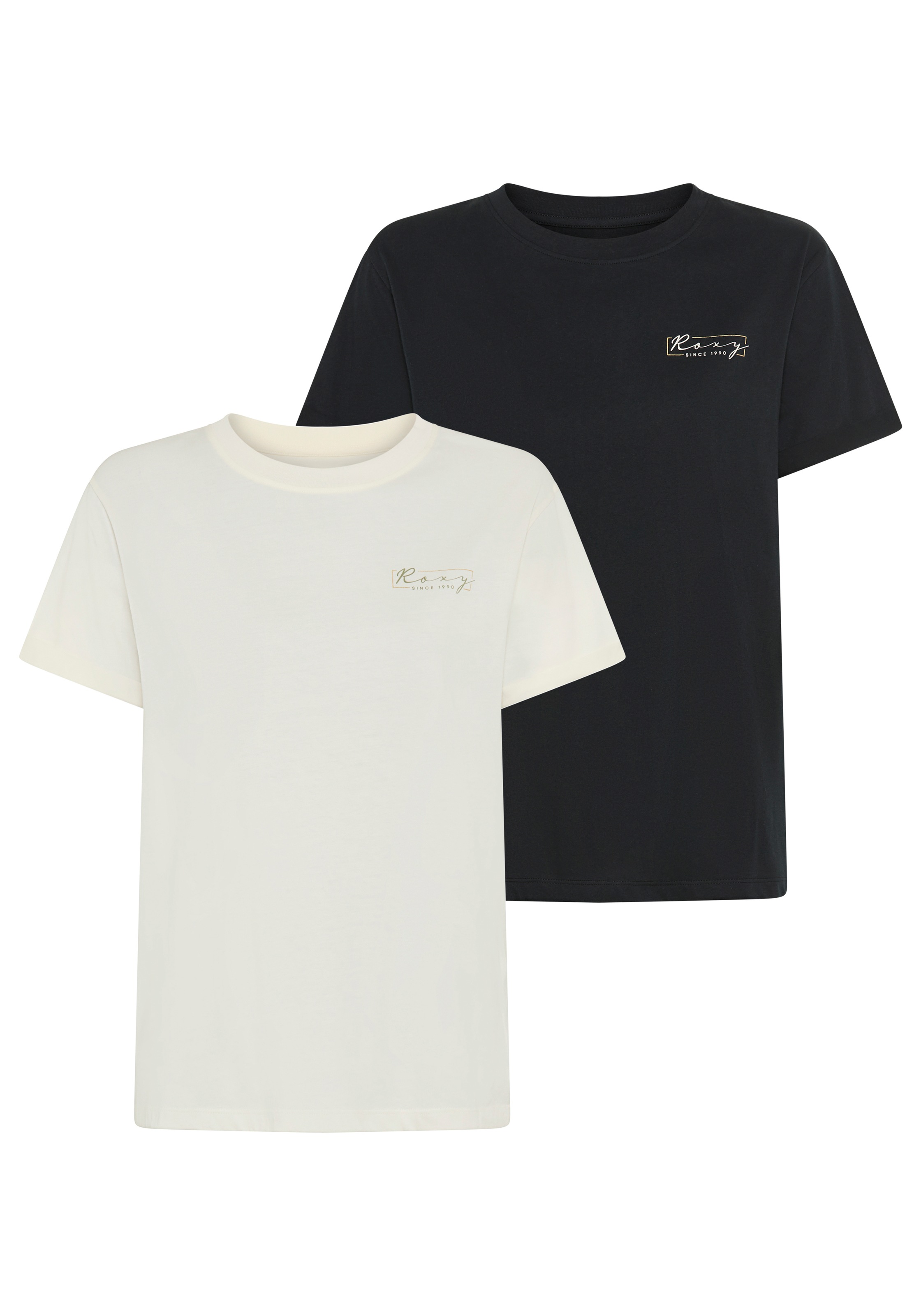 Roxy T-Shirt "SPARKLE EVENING SCRIPT COOL" Packung, 2 tlg. günstig online kaufen