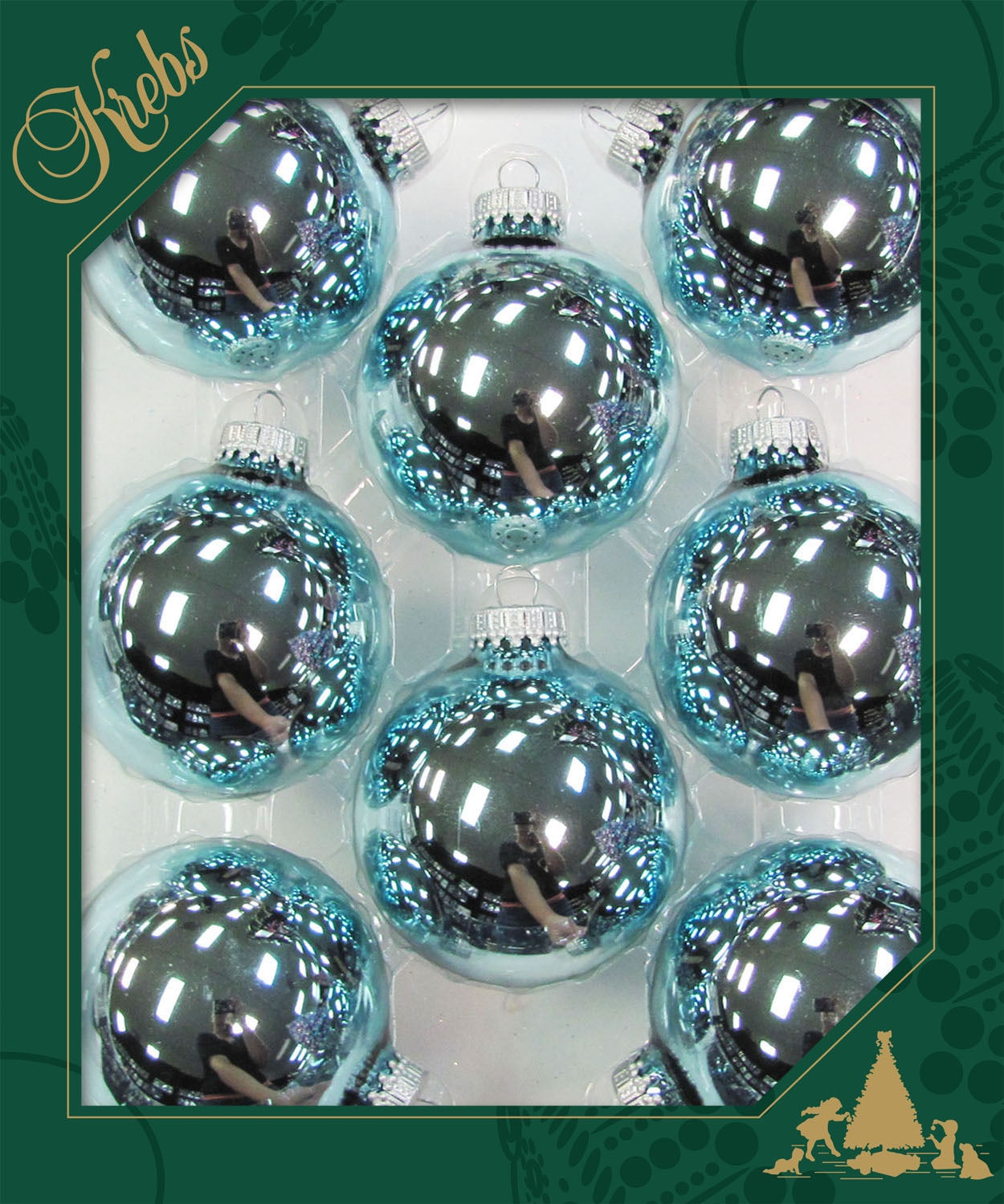 Krebs Glas Lauscha Weihnachtsbaumkugel »CBK20016, Weihnachtsdeko, Christbaumschmuck, Christbaumkugeln Glas«