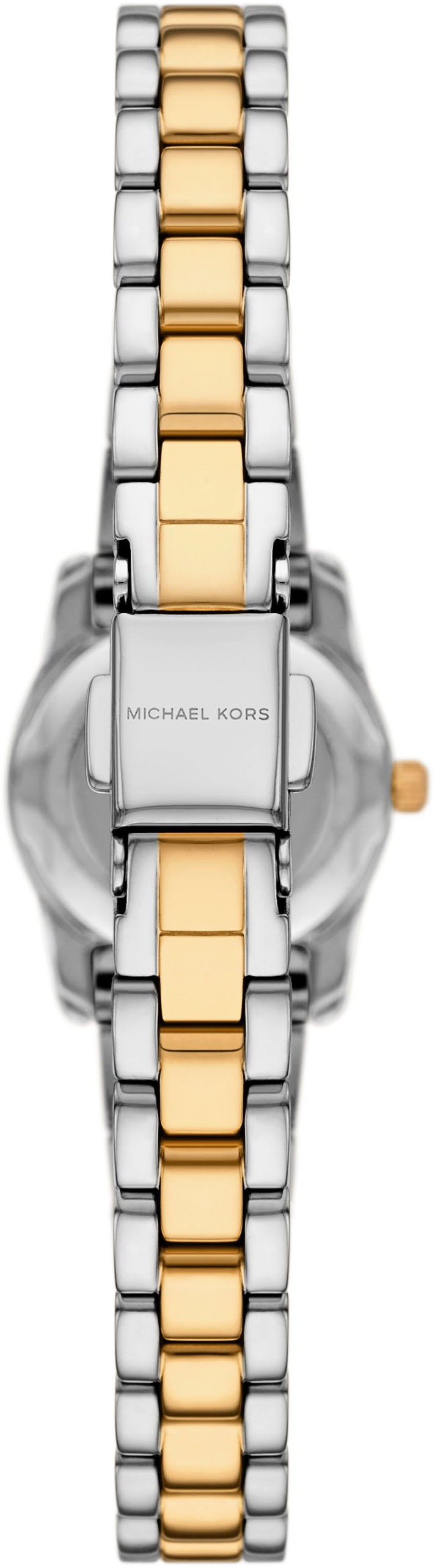 MICHAEL KORS Quarzuhr »MICRO PETITE LEXINGTON«, Armbanduhr, Damenuhr, Edelstahlarmband, analog, Glassteine