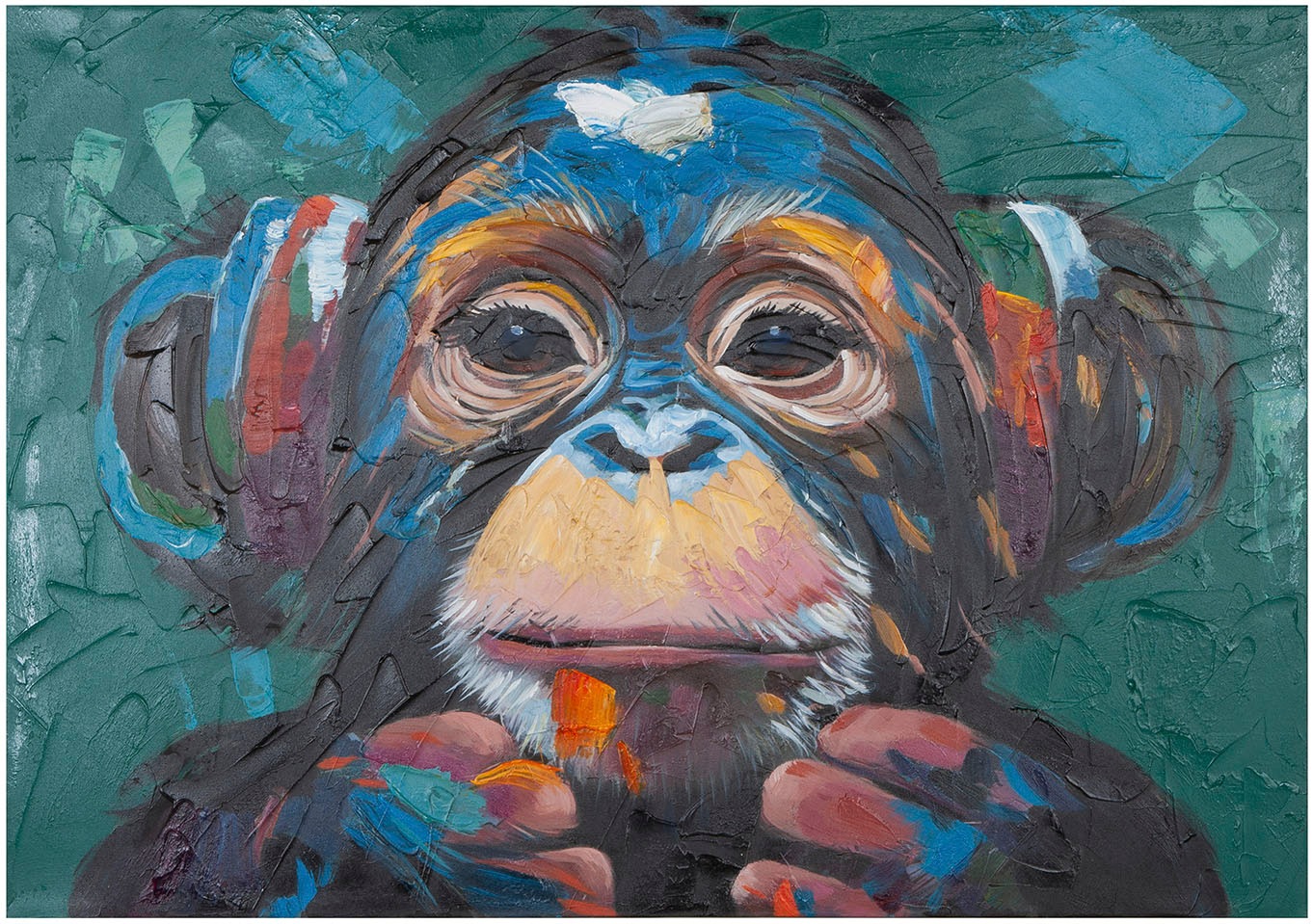 GILDE Leinwandbild "Bild rechteckig Ape mehrfarbig H. 70 cm", (1 St.) günstig online kaufen