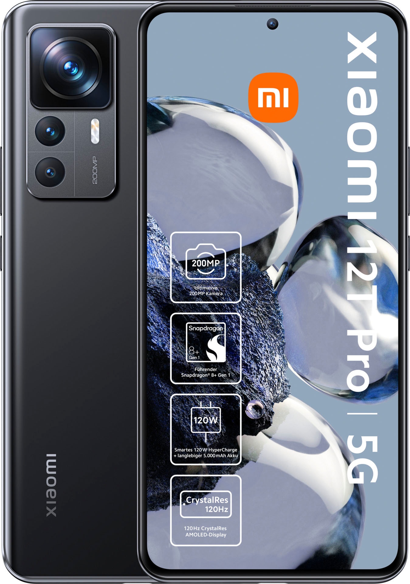 Xiaomi Smartphone »12T Pro 8GB+256GB«, Blue, 16,9 cm/6,67 Zoll, 256 GB  Speicherplatz, 200 MP Kamera | BAUR