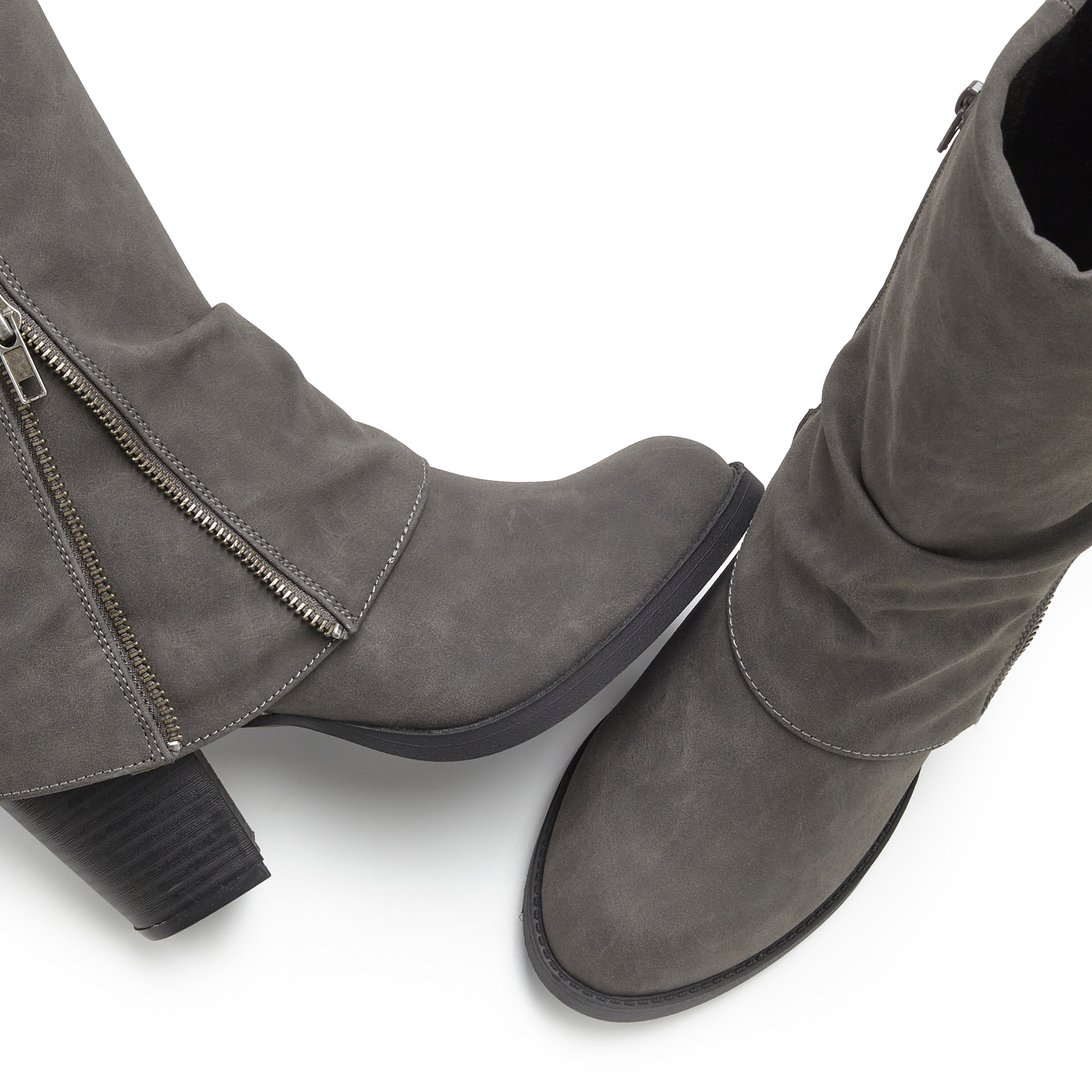 LASCANA Stiefel »Stiefelette, Boots, Cowboy-Stiefel,«  NEU mit Blockabsatz und modischem Zierreißverschluss