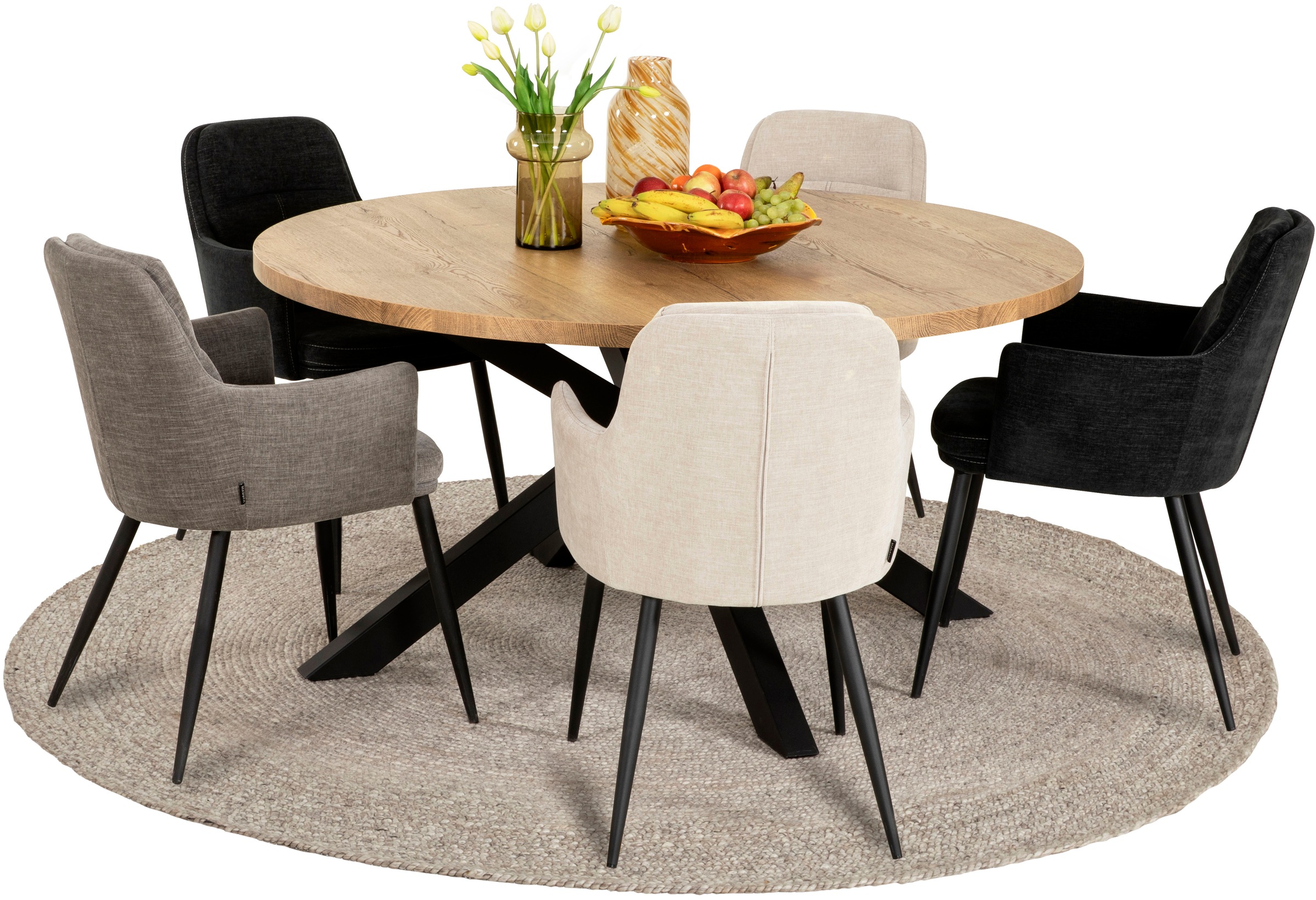 OMG Design Armlehnstuhl "Donna" (Set) 2 Stk.Schalenstuhl, bequem gepolstert günstig online kaufen