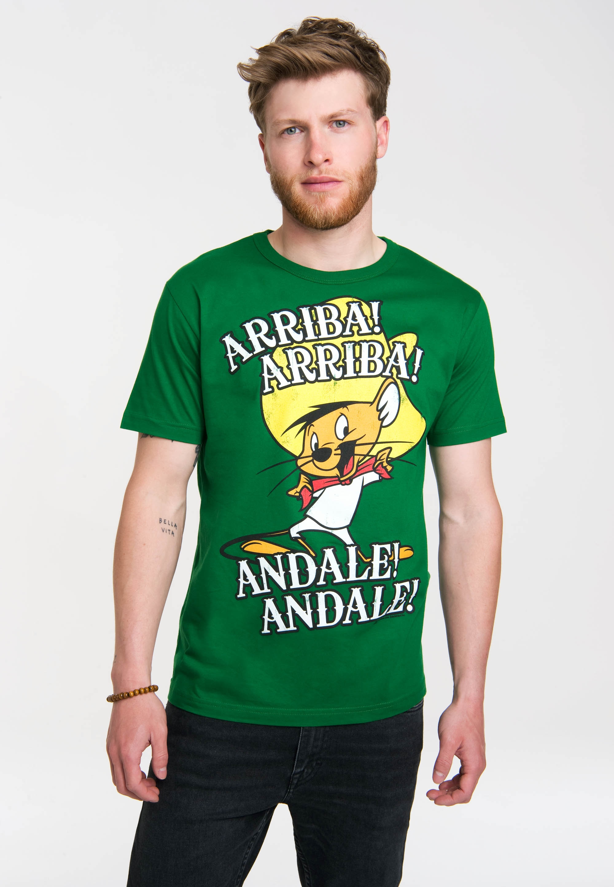 LOGOSHIRT T-Shirt »Speedy Gonzales - Arriba!«, mit Speedy Gonzales - Print