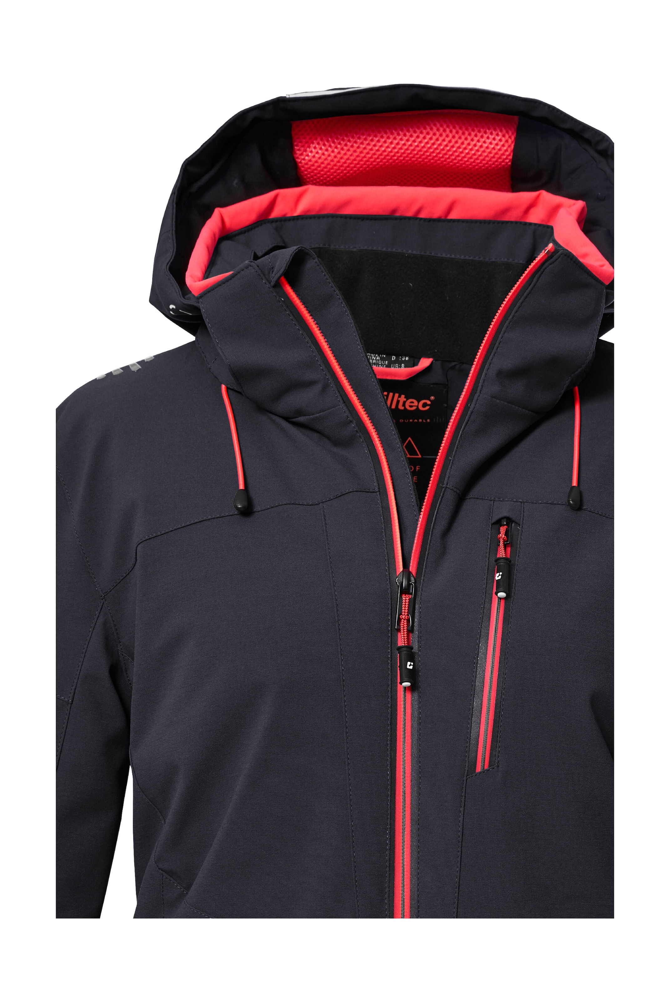 Killtec Skijacke »KSW 81 WMN SKI JCKT«, Wasserdichte, atmungsaktive Winterjacke mit abnehmbarer Kapuze