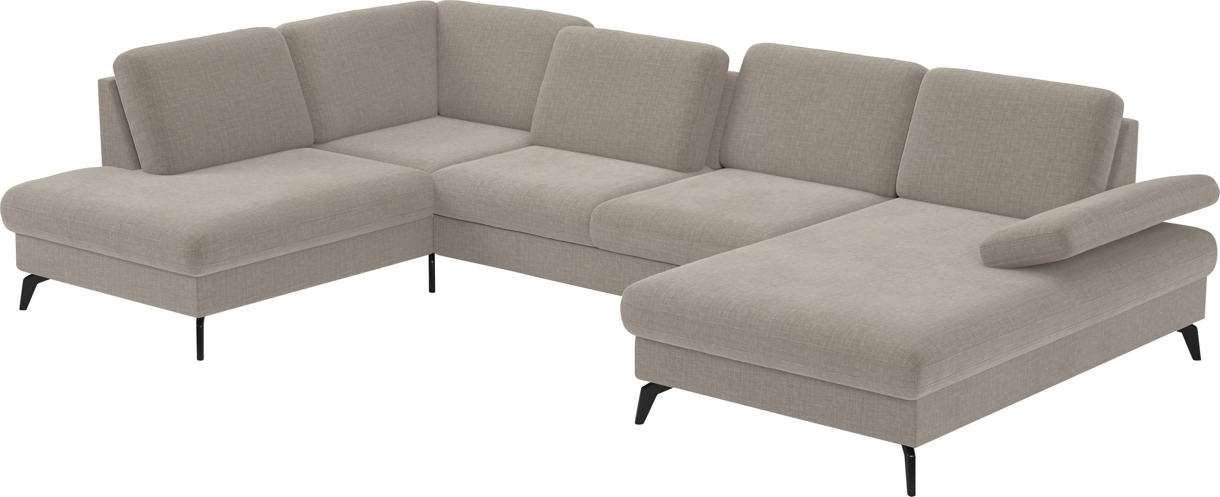 Thumbnail - sit&more Wohnlandschaft "Morris U-Form, inkl. Sitztiefenverstellung" wahlweise mit Armteilverstellung, Bettfunktion & Be...