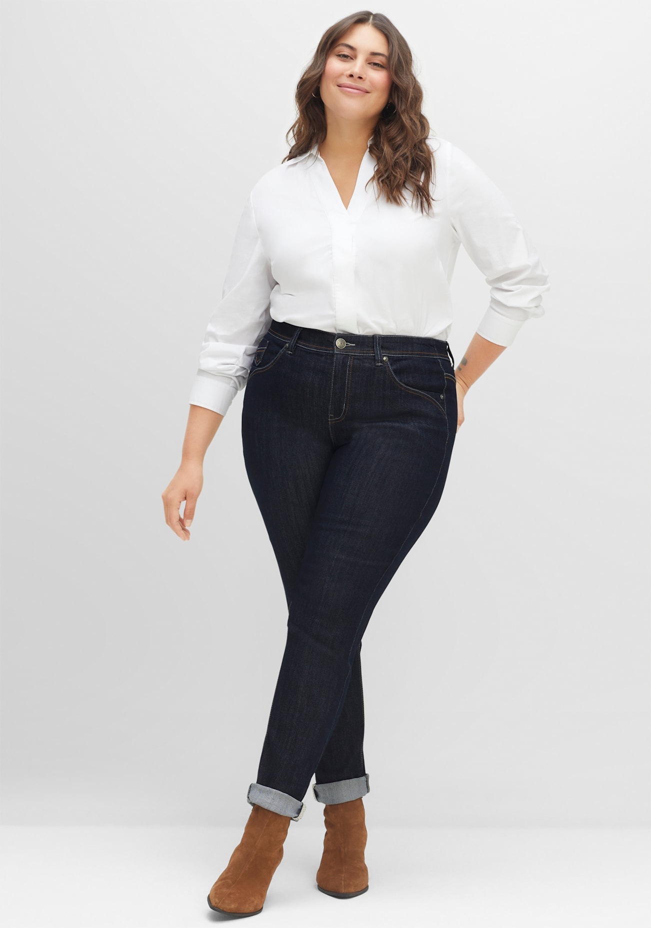 Sheego Stretch-Jeans 1 tlg. günstig online kaufen