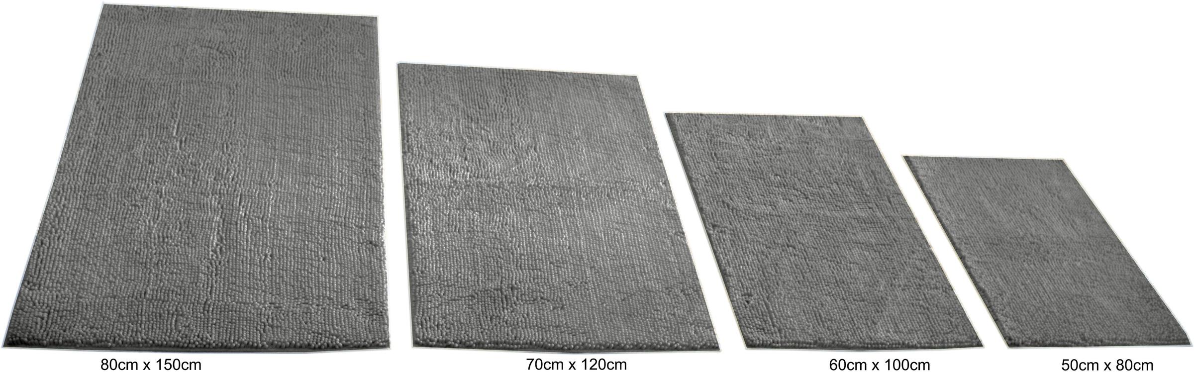 KiNZLER Badematte »Chenille«, rutschhemmend beschichtet, fußbodenheizungsgeeignet, Badteppich, Uni Farben, weich, als rechteckig & halbrund erhältlich