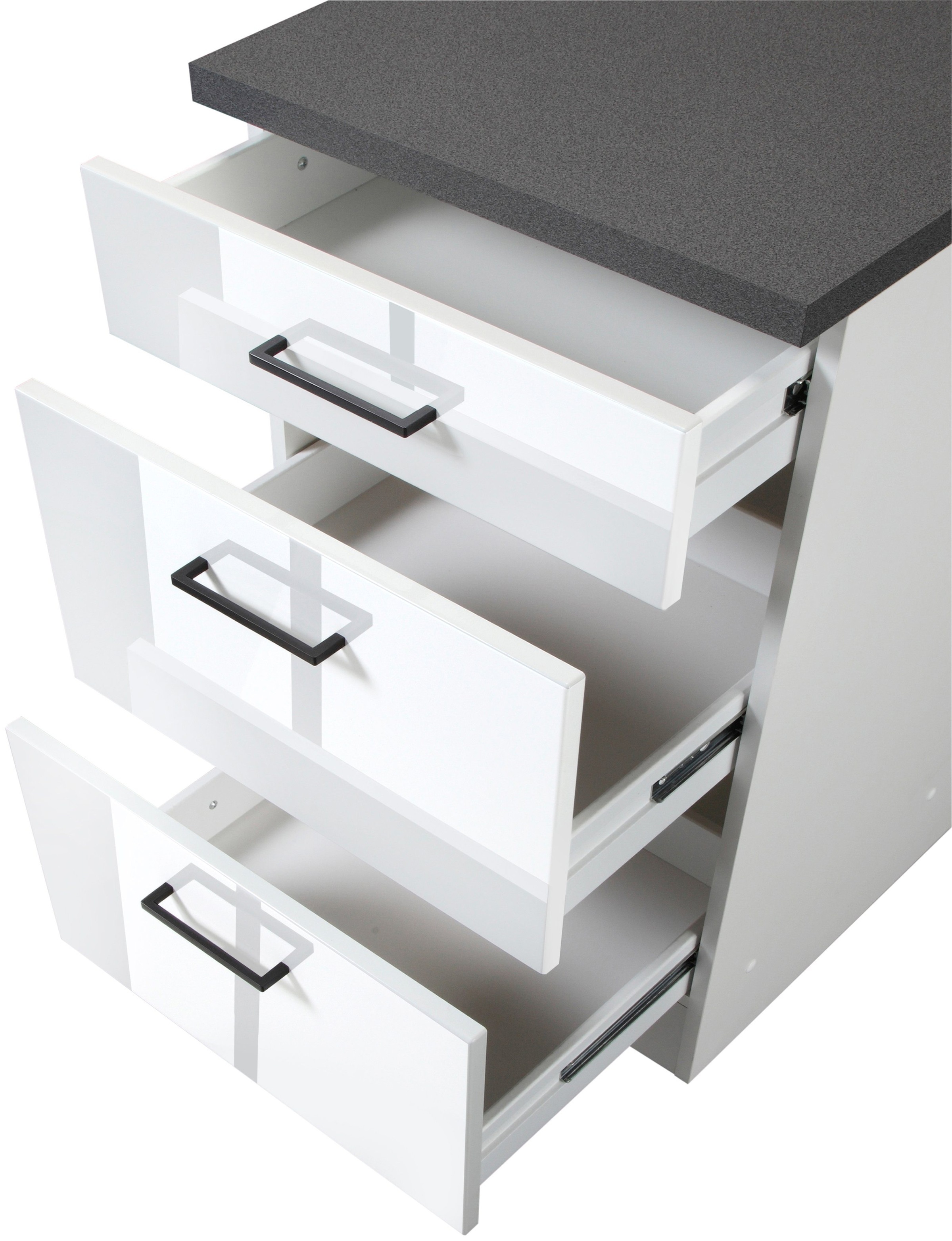 Thumbnail - KOCHSTATION Unterschrank "KS-Trier" Breite 50 cm, mit 2 Auszügen und 1 Schublade