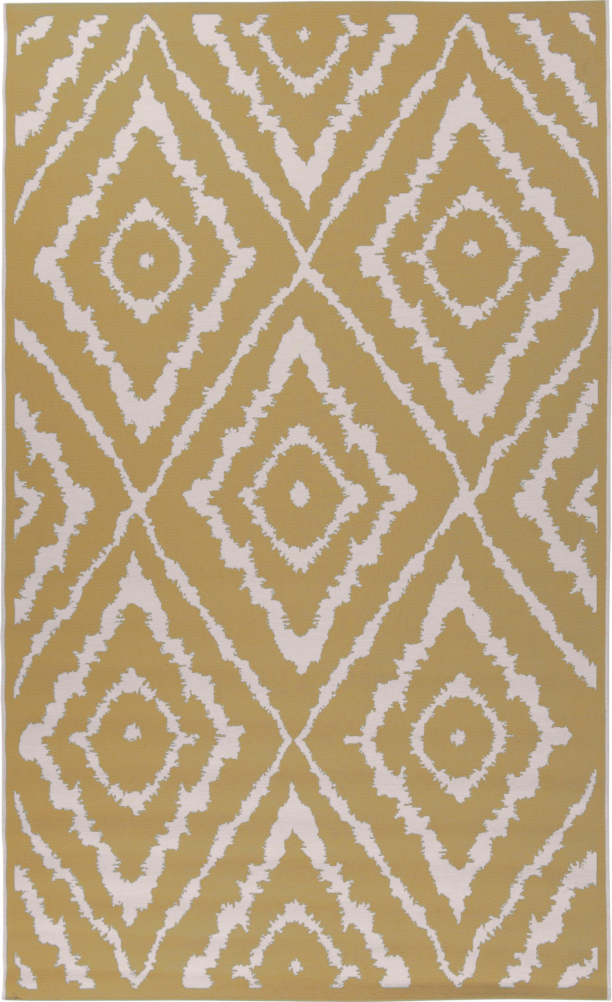 TOM TAILOR HOME Teppich »Garden Pattern«, rechteckig, 3 mm Höhe, Flachgewebe, modernes Rauten Design, In- und Outdoor geeignet