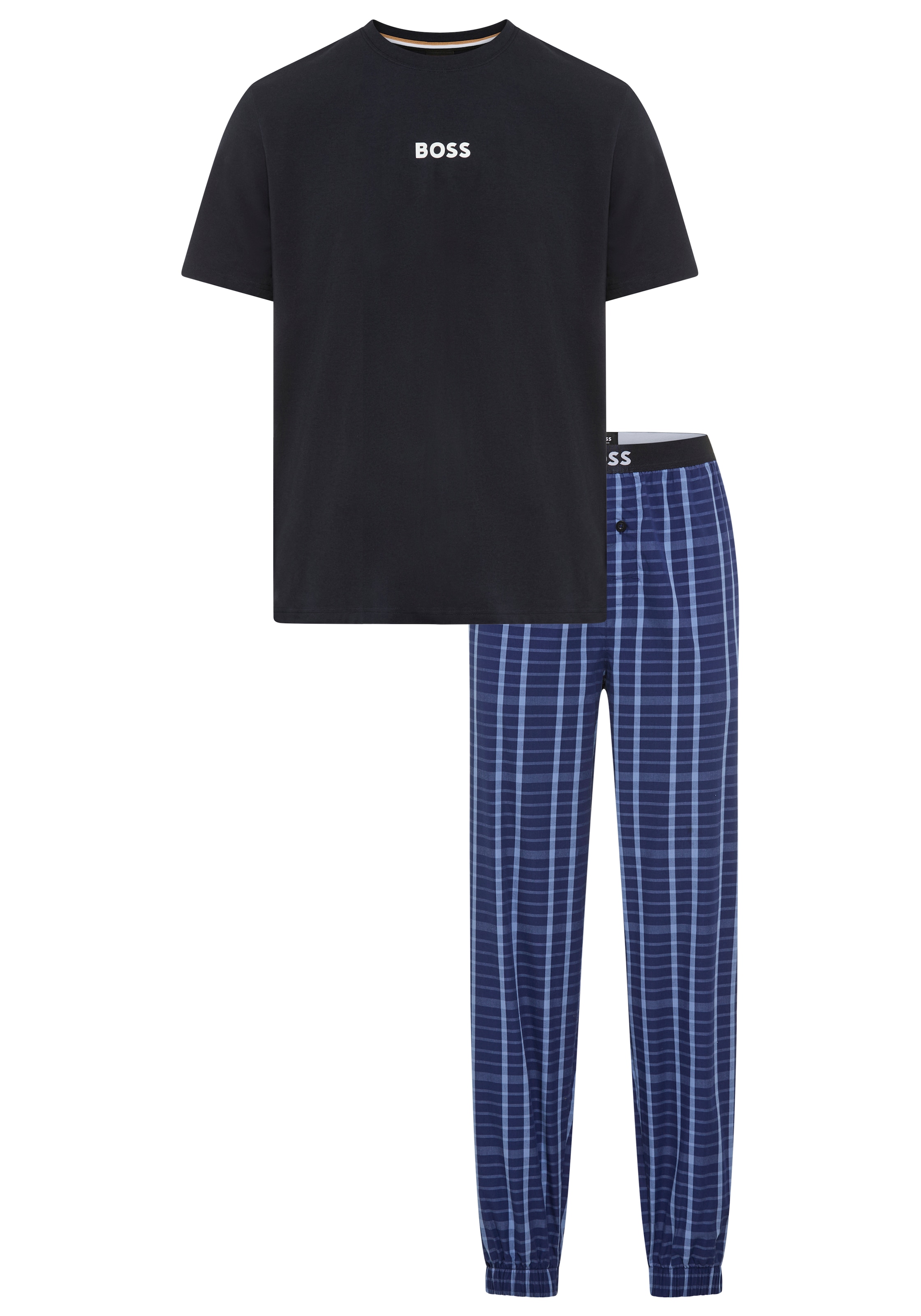 BOSS Pyjama "Easy Long Set TShirt" Set, 2 tlg. günstig online kaufen