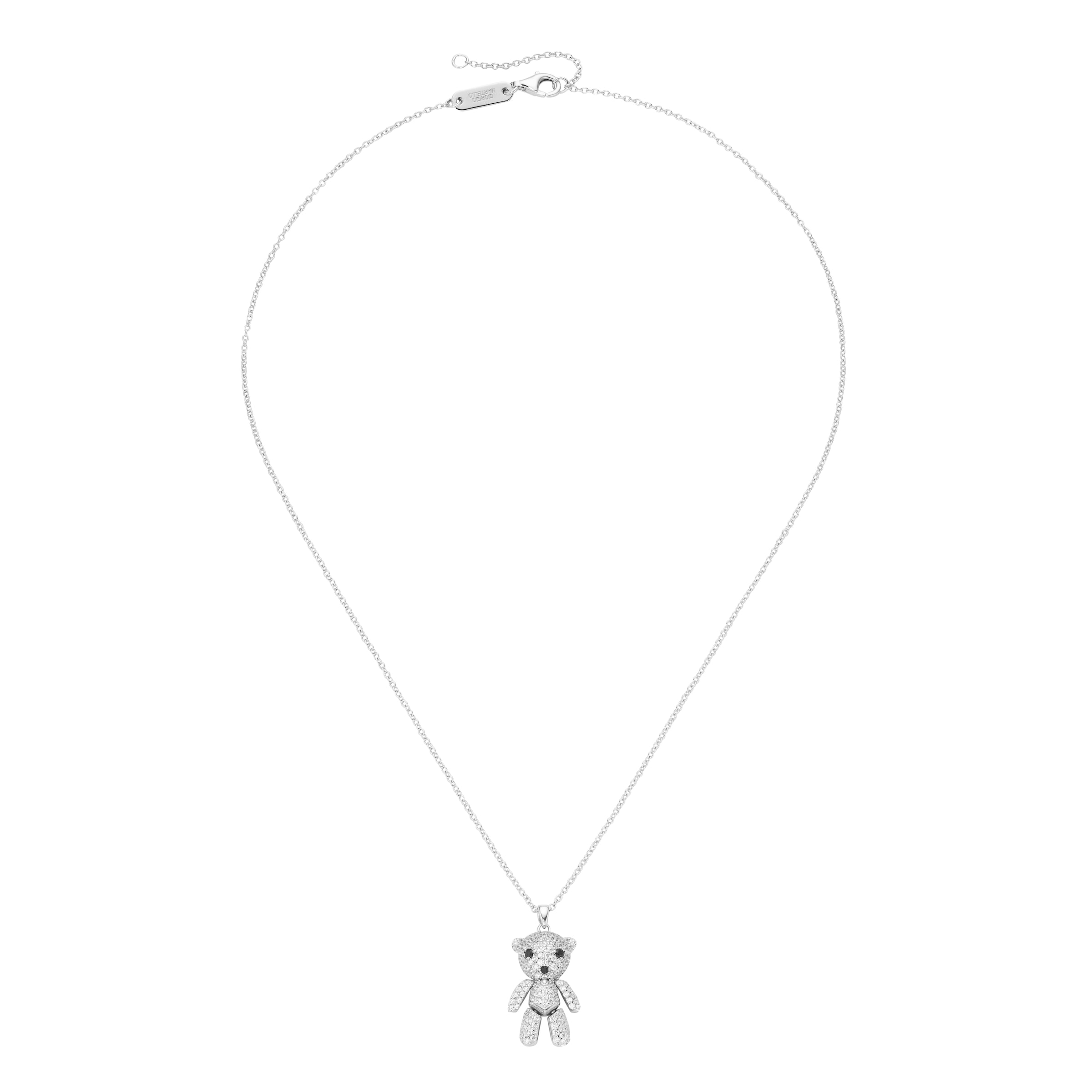 GIORGIO MARTELLO MILANO Kette mit Anhänger »Anhänger Bär mit Zirkonia, Silber 925«