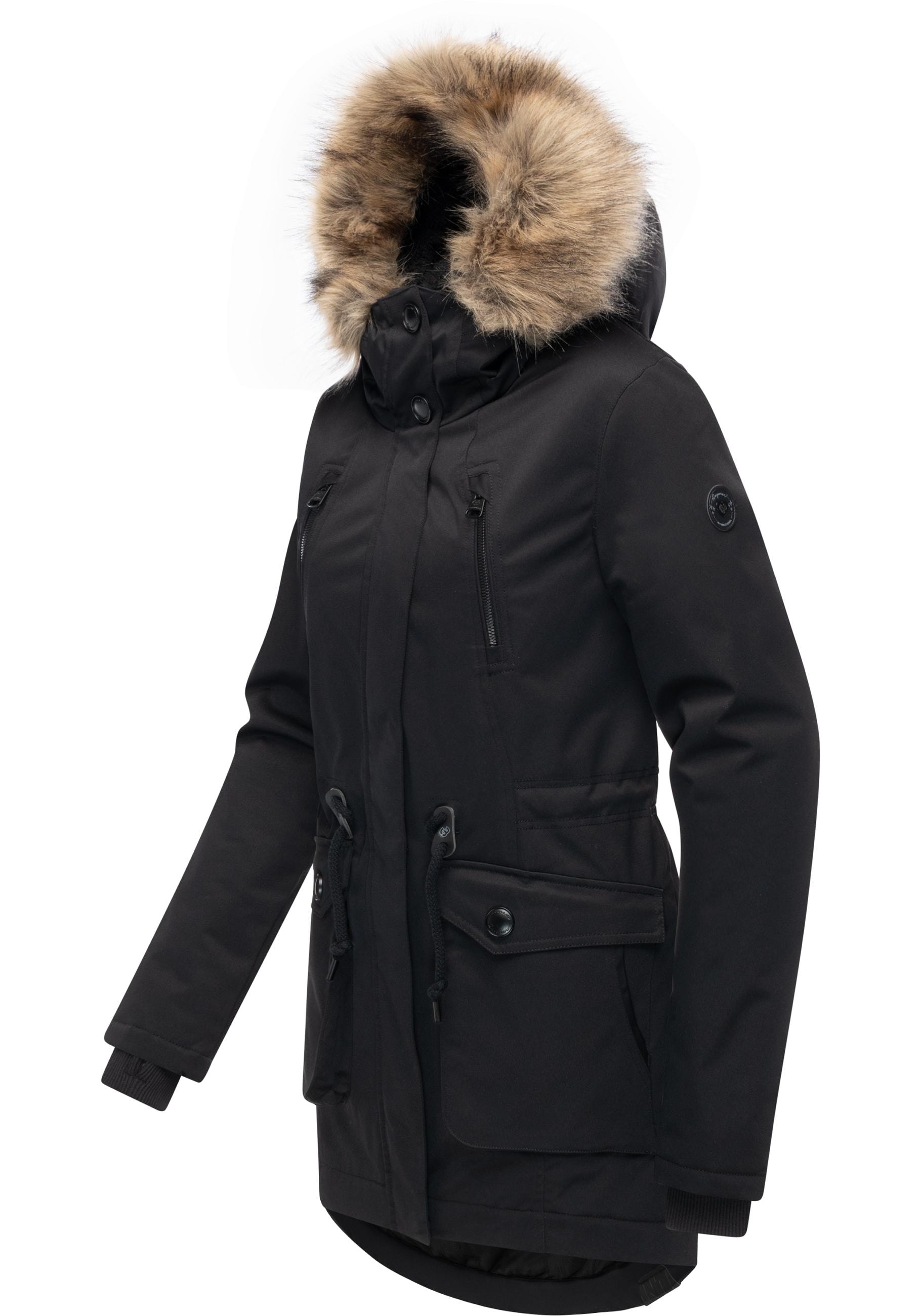Ragwear Kurzmantel »Ellsa B YOUMODO« Warmer Damen Winterparka