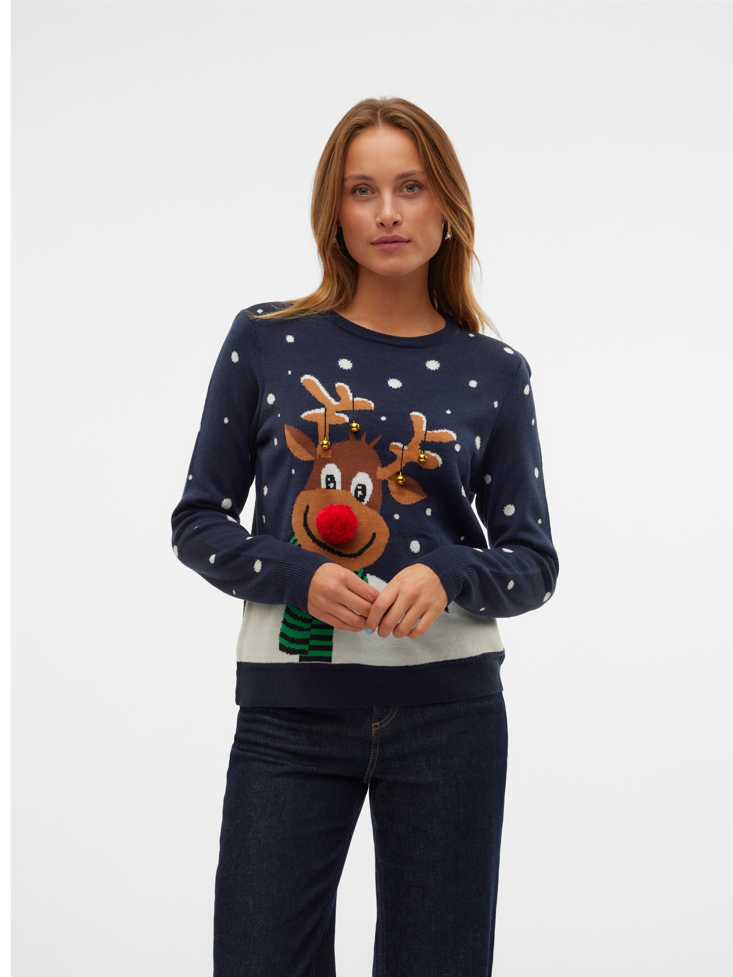 Weihnachtspullover »VMSNOWY DEER LS O-NECK XMAS«