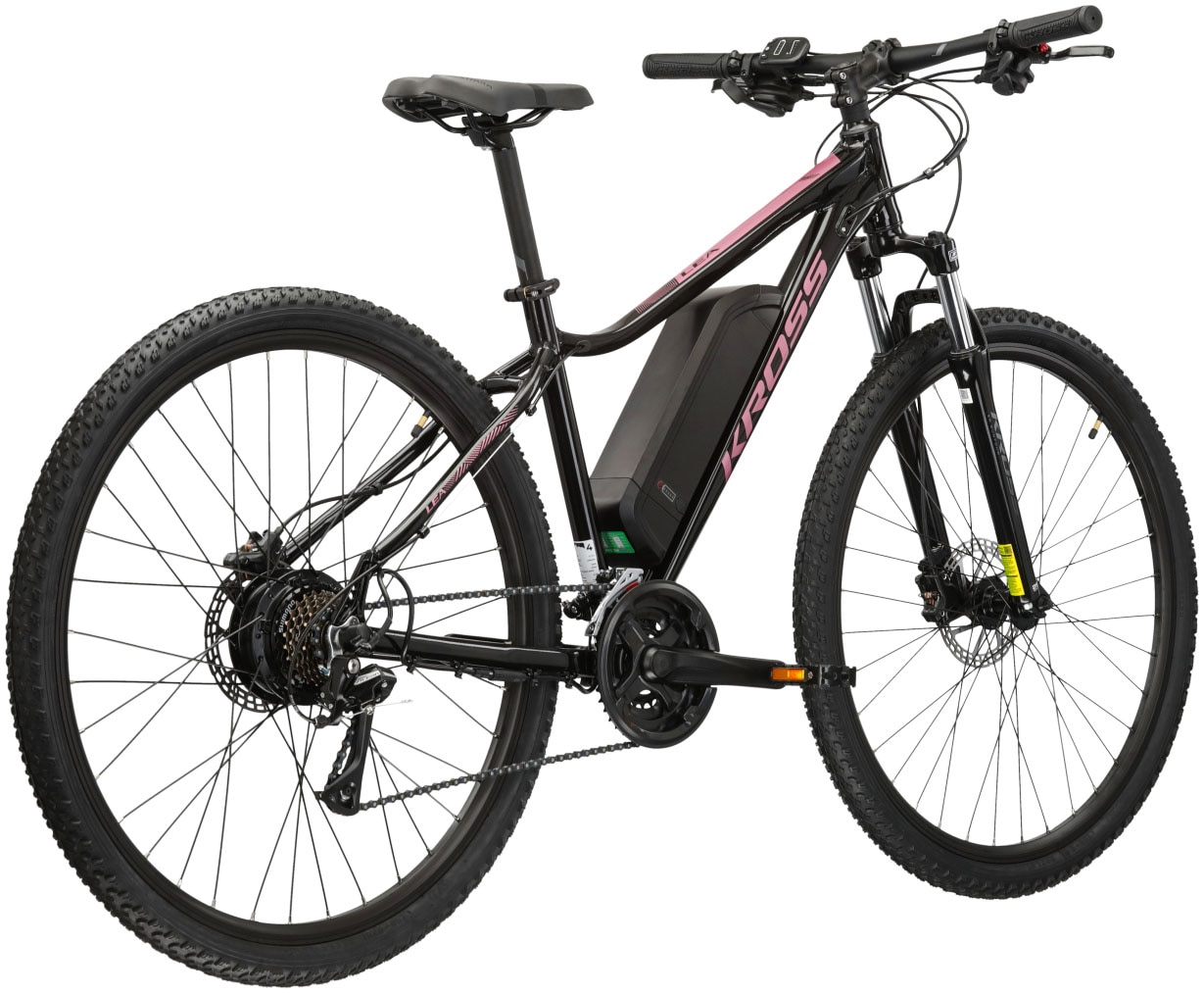 Kross E-Bike »E-MTB Lea Boost ZZ 27.5+ Zoll schwarz«, 21 Gang, Shimano, ACERA M3020, Heckmotor 250 W