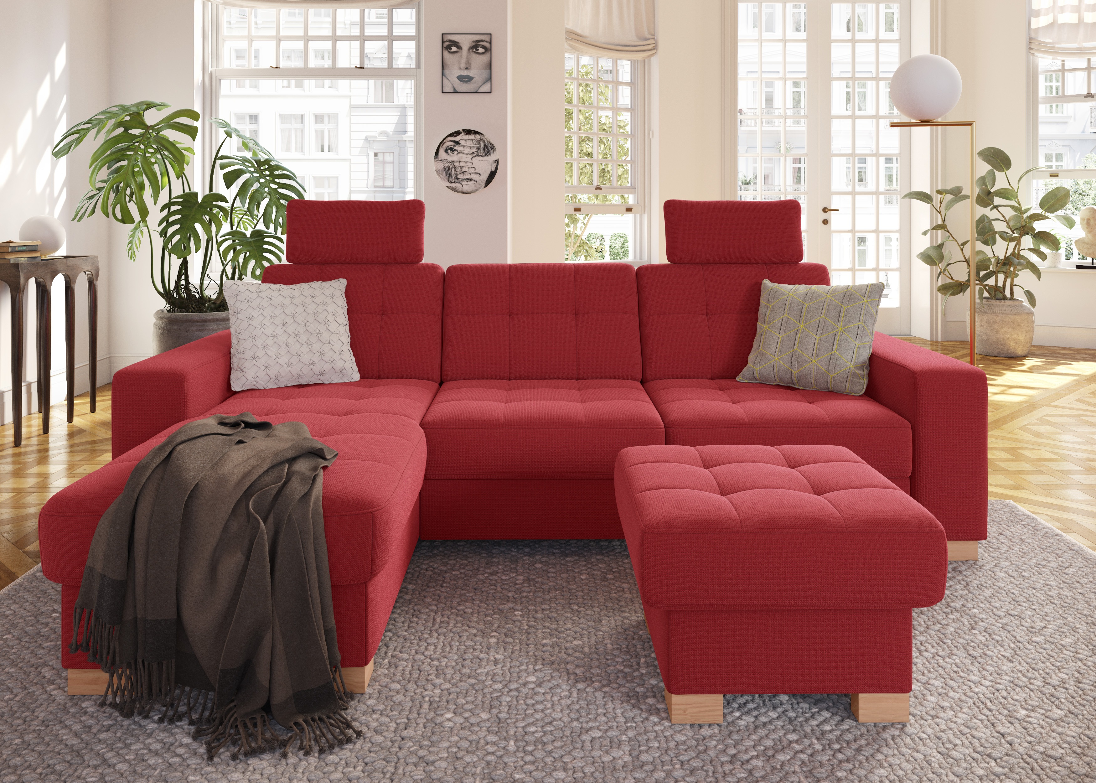 Thumbnail - sit&more Ecksofa "Quincy L-Form", wahlweise mit Bettfunktion und Bettkasten