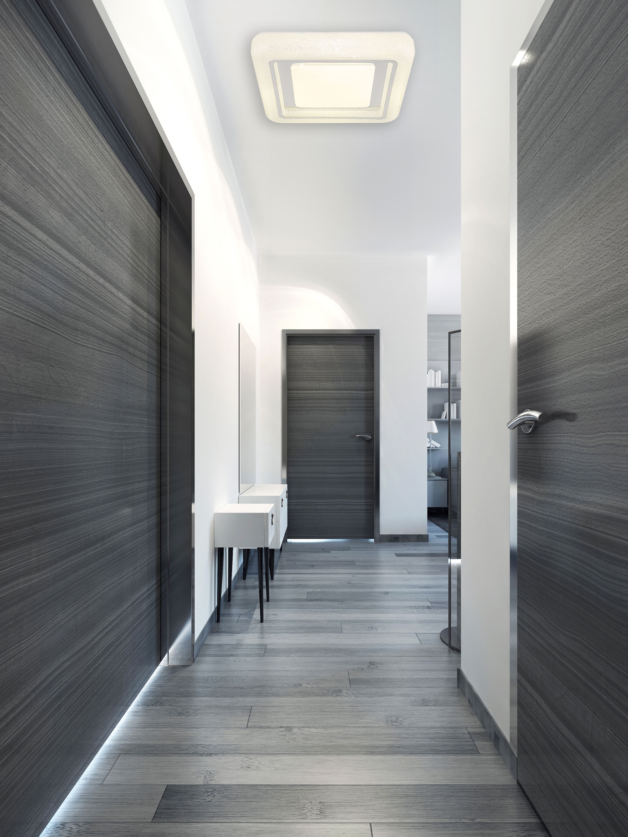 GLOBO LIGHTING LED Deckenleuchte »MARCIA«, Leuchtmittel LED-Modul | LED fest integriert, Deckenlampe/quadratisch/Wohnzimmer/Schlafzimmer/elegant