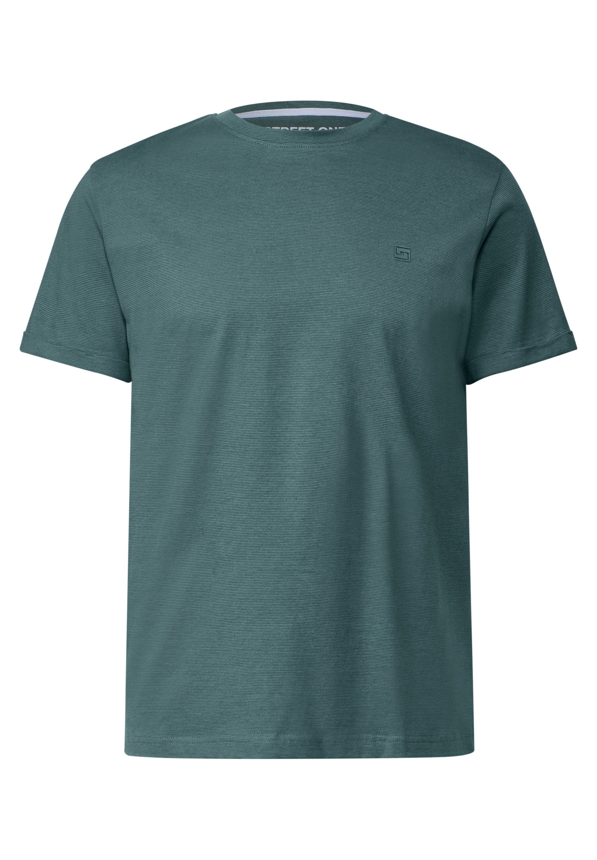 STREET ONE MEN T-Shirt, mit Streifen-Struktur