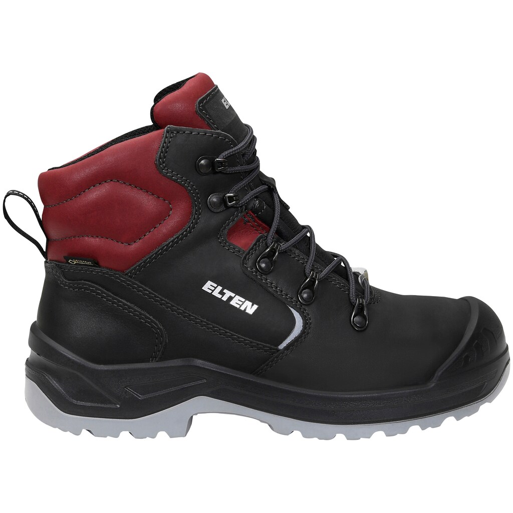 Elten Sicherheitsstiefel »LENA GTX black-red Mid ESD S3 CI«