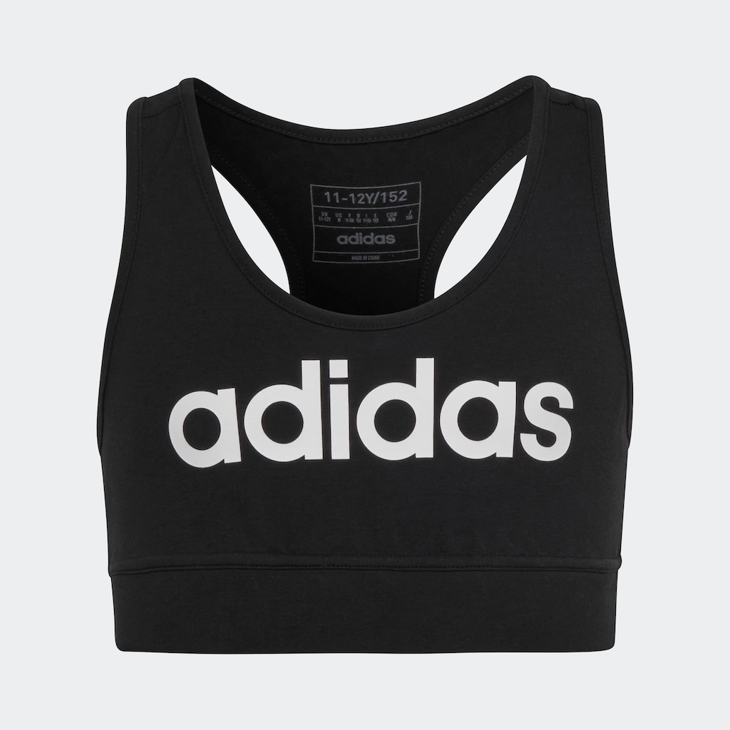 adidas Sportswear Sport-BH »ESSENTIALS LINEAR LOGO COTTON BUSTIER«, (1 tlg.)