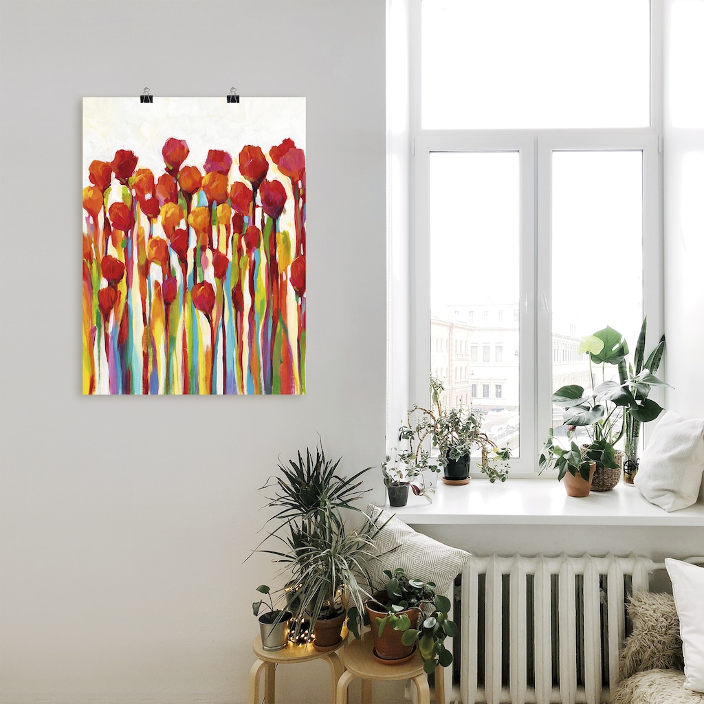 Artland Wandbild »Strotzen mit Farben I«, Blumenwiese, (1 St.)