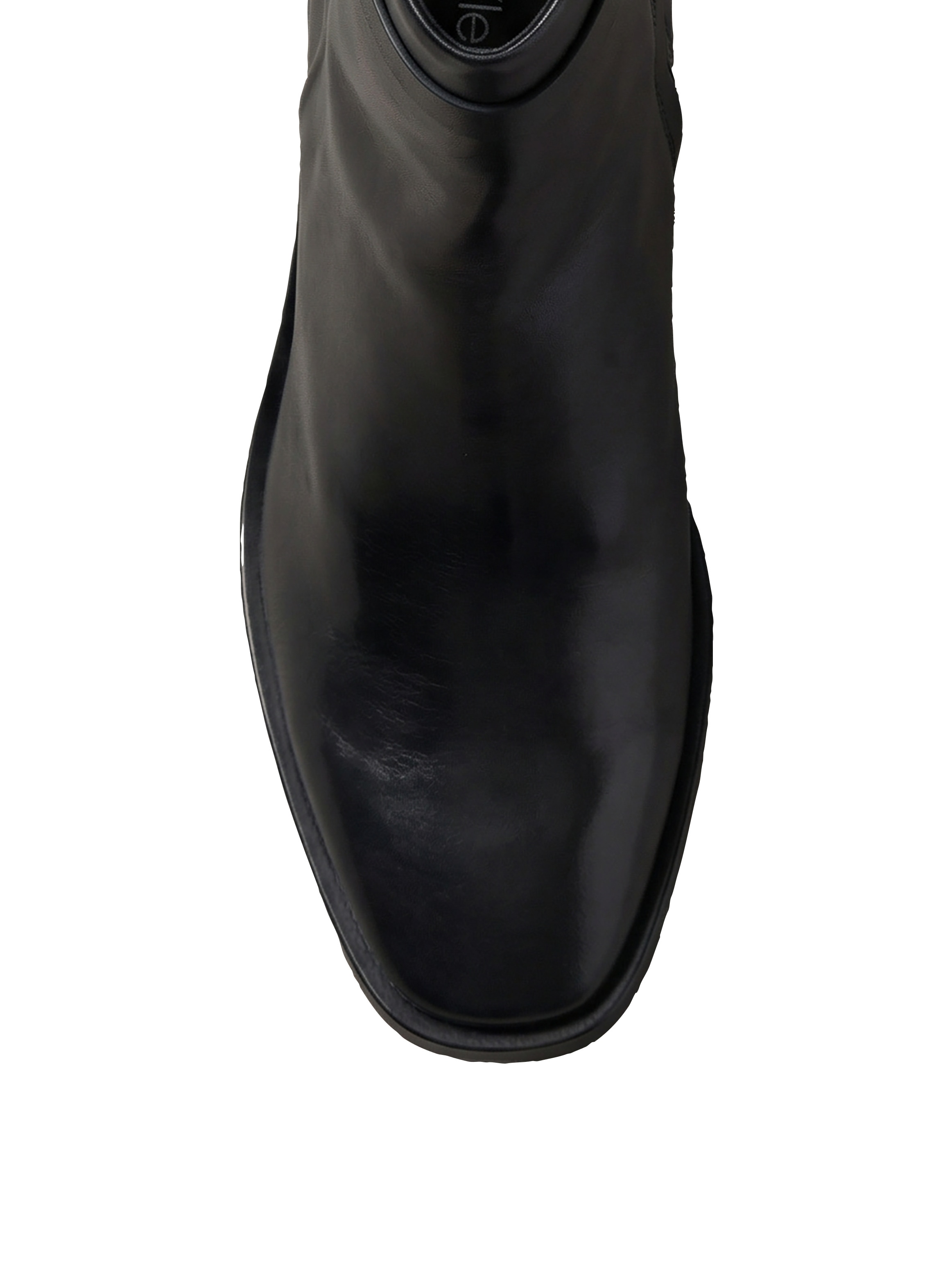 Calvin Klein Stiefelette »BLOCK HEEL ANK BOOT  LTH HDW«  Ankle Boots mit CK-Schnalle, eckige Schuhspitze und Reißverschluss